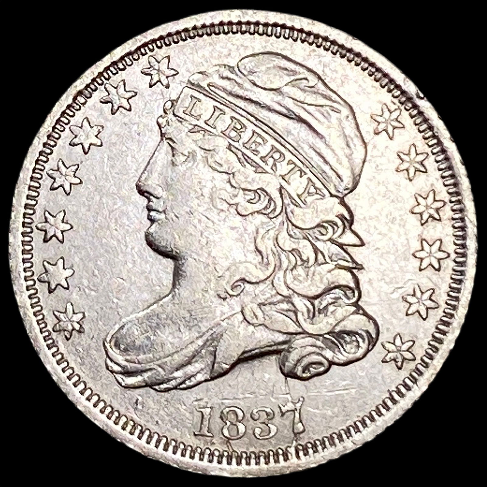 1837 Capped Bust Dime NEARLY UNCIRCULATED (1 of 2)