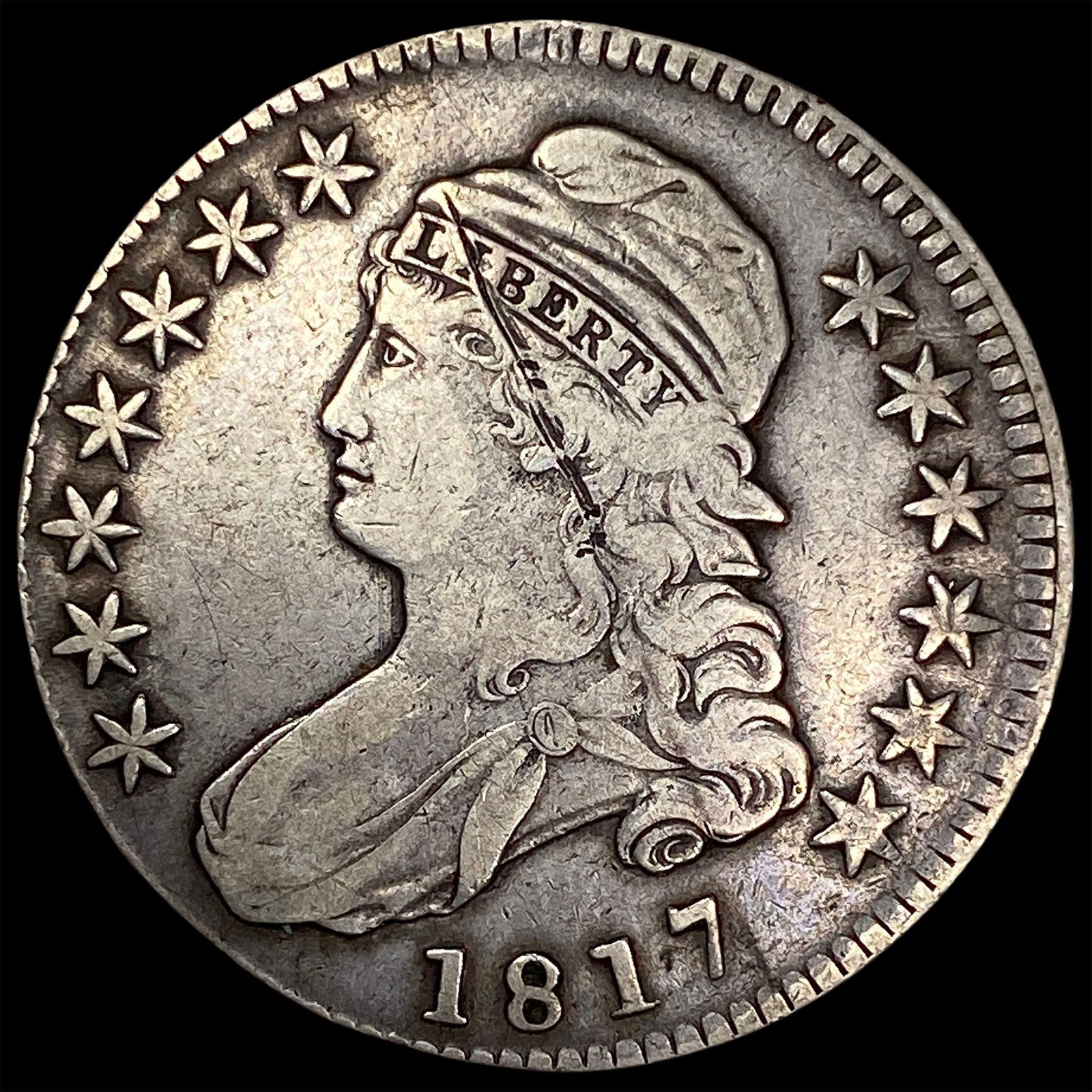 1817 Capped Bust Half Dollar NEARLY UNCIRCULATED (1 of 2)