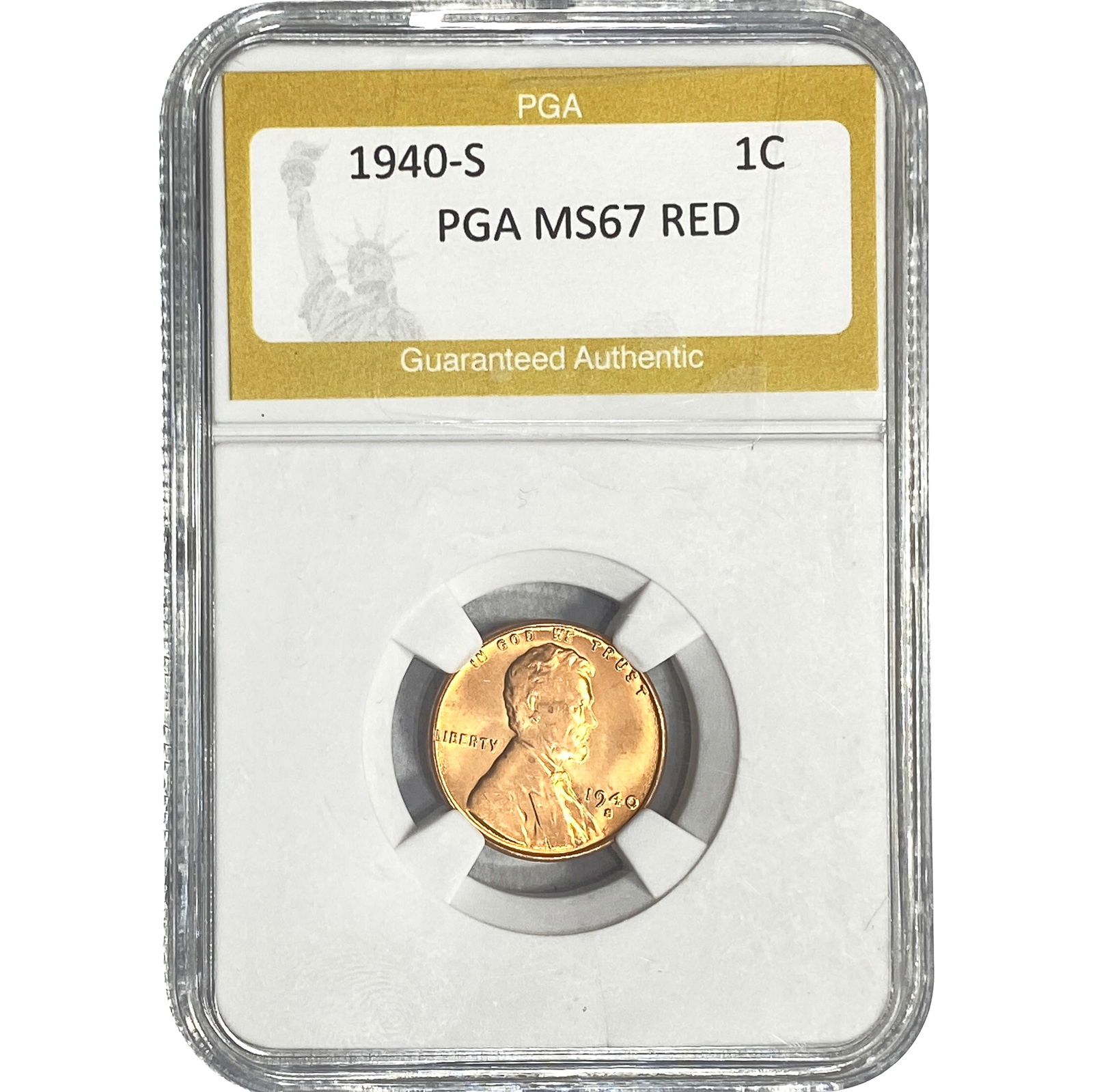 1940-S Wheat Cent PGA MS67 RED (1 of 2)