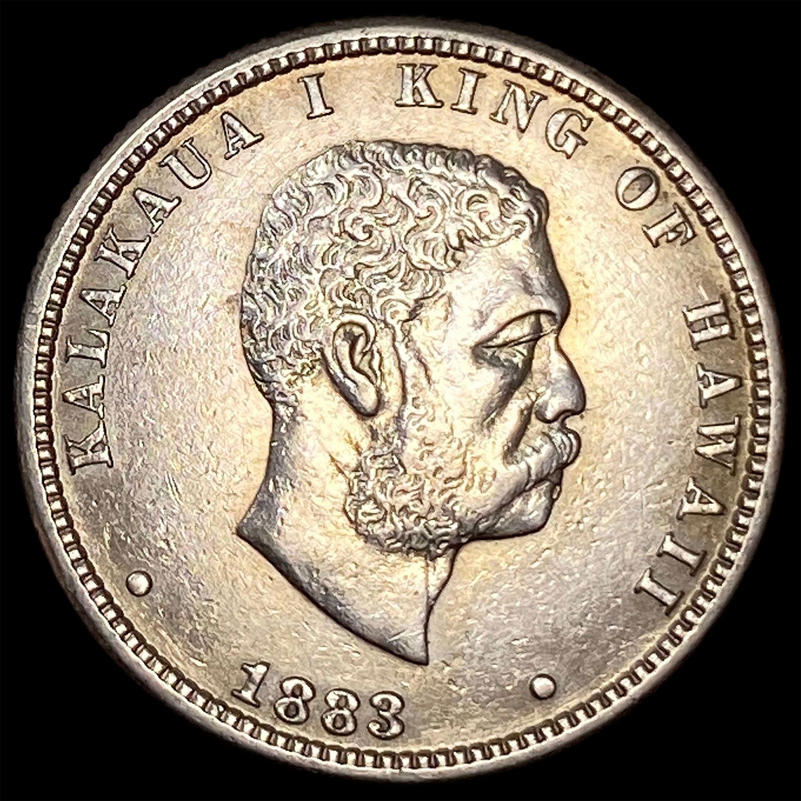 1883 Hawaii Silver 1/4 Dollar CLOSELY UNCIRCULATED (1 of 2)