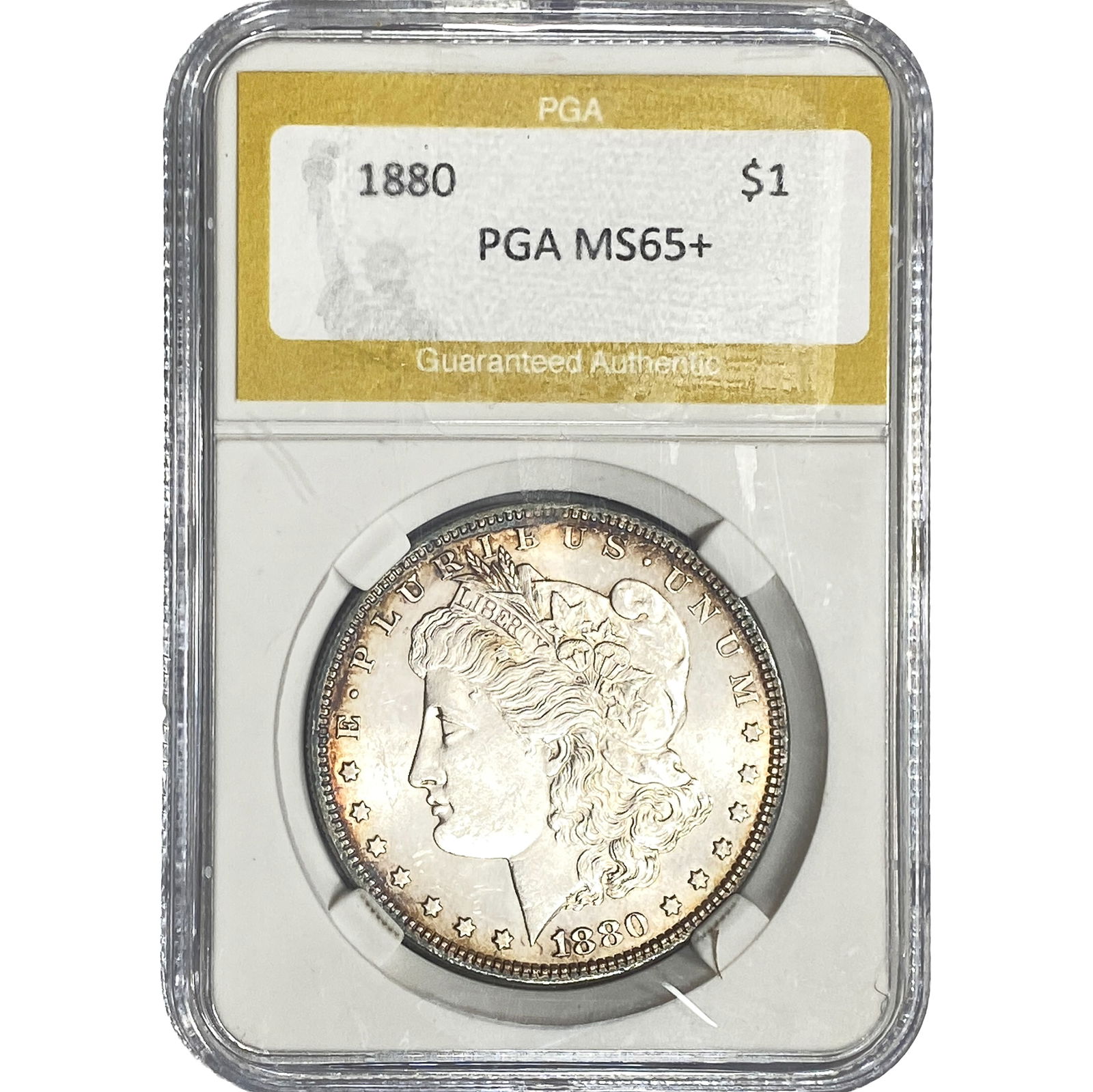 1880 Morgan Silver Dollar PGA MS65+ (1 of 2)