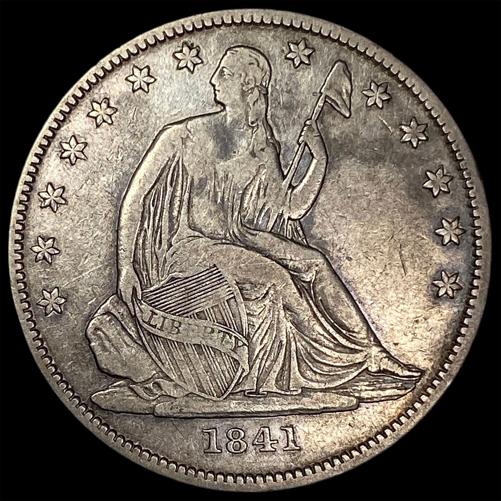1841-O Silver Half Dollar LIGHTLY CIRCULATED: 1841-O Silver Half Dollar LIGHTLY CIRCULATED