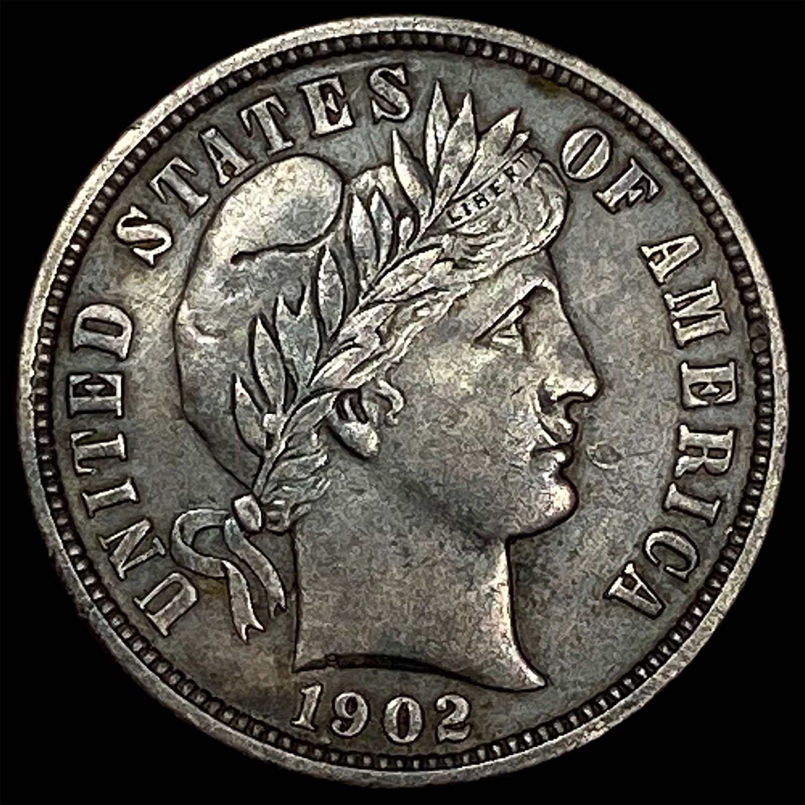 1902-O Silver Barber Dime CLOSELY UNCIRCULATED: 1902-O Silver Barber Dime CLOSELY UNCIRCULATED