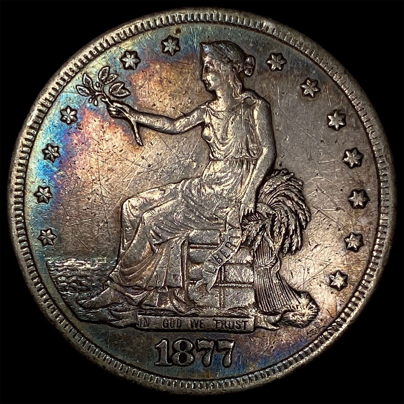 1877-S Silver Trade Dollar LIGHTLY CIRCULATED: 1877-S Silver Trade Dollar LIGHTLY CIRCULATED