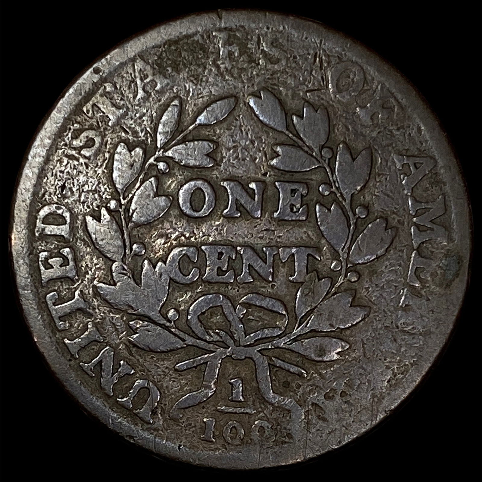 1798 Draped Bust Large Cent LIGHTLY CIRCULATED - 2