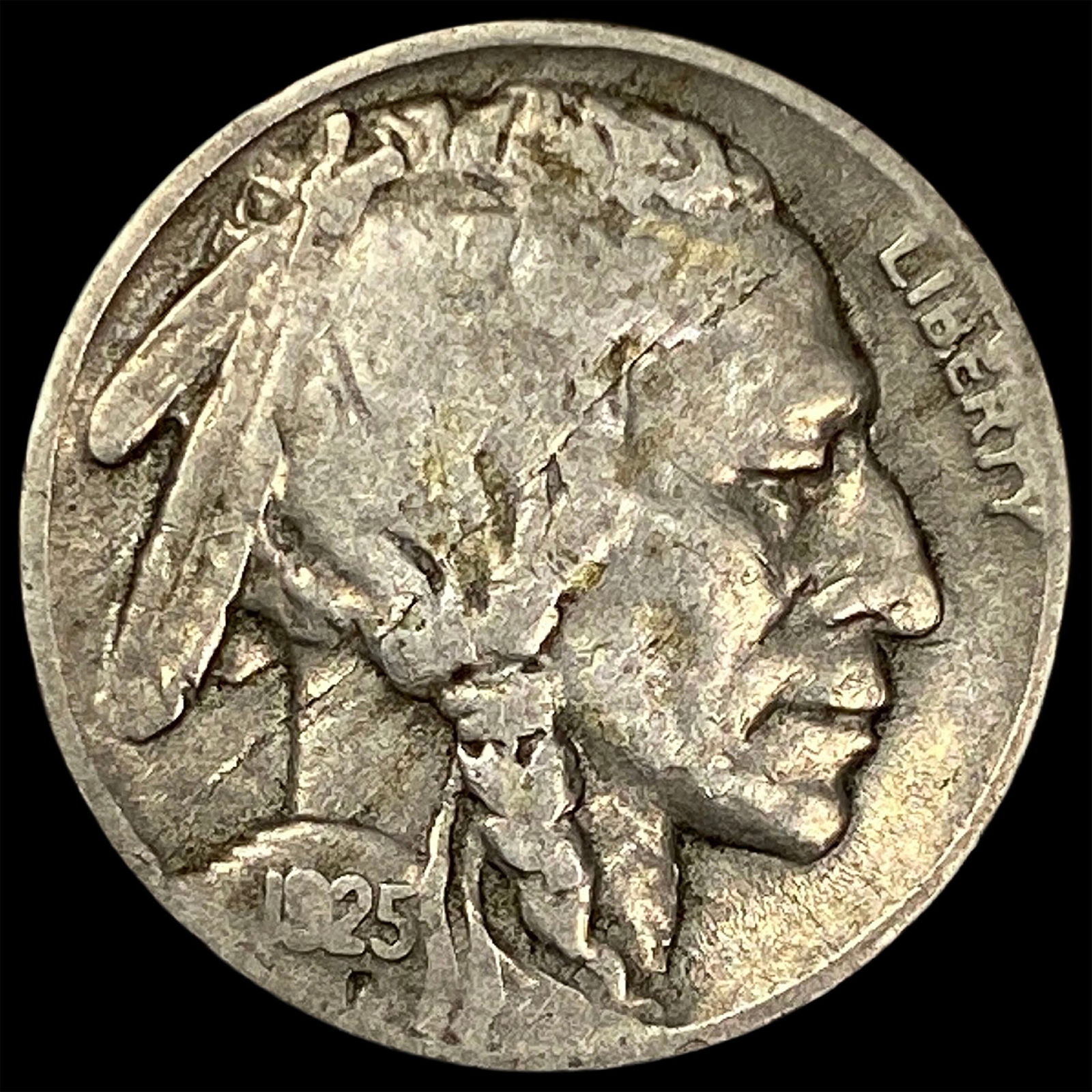 1925-S Buffalo Nickel ABOUT UNCIRCULATED: 1925-S Buffalo Nickel ABOUT UNCIRCULATED