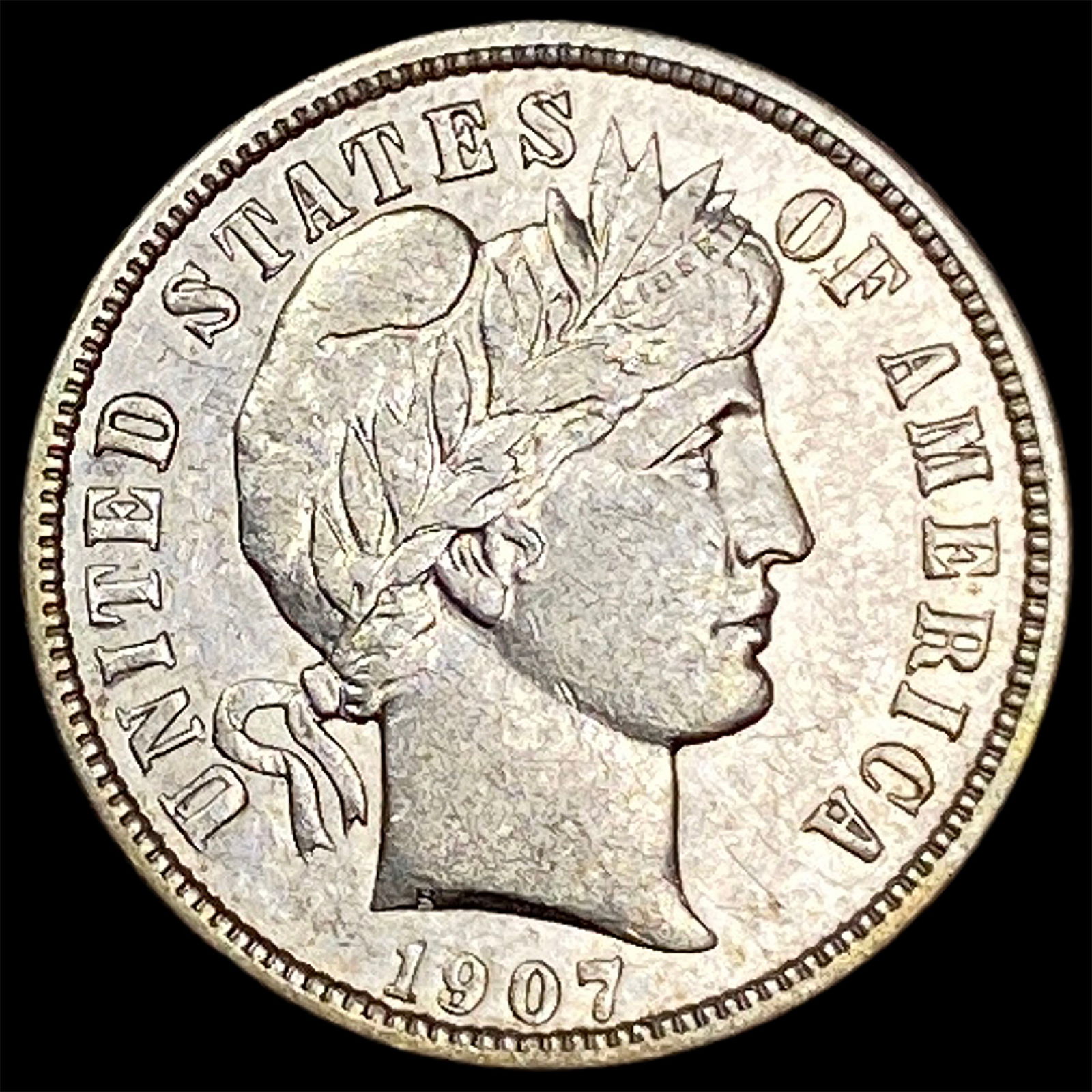 1907 Barber Dime CLOSELY UNCIRCULATED (1 of 2)