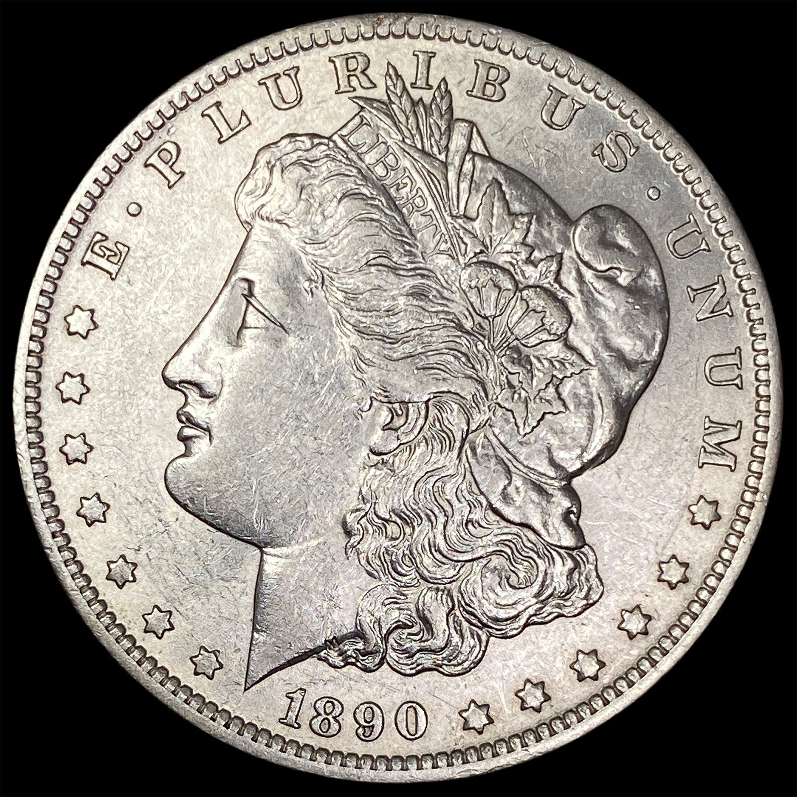1890 Morgan Silver Dollar CLOSELY UNCIRCULATED: 1890 Morgan Silver Dollar CLOSELY UNCIRCULATED