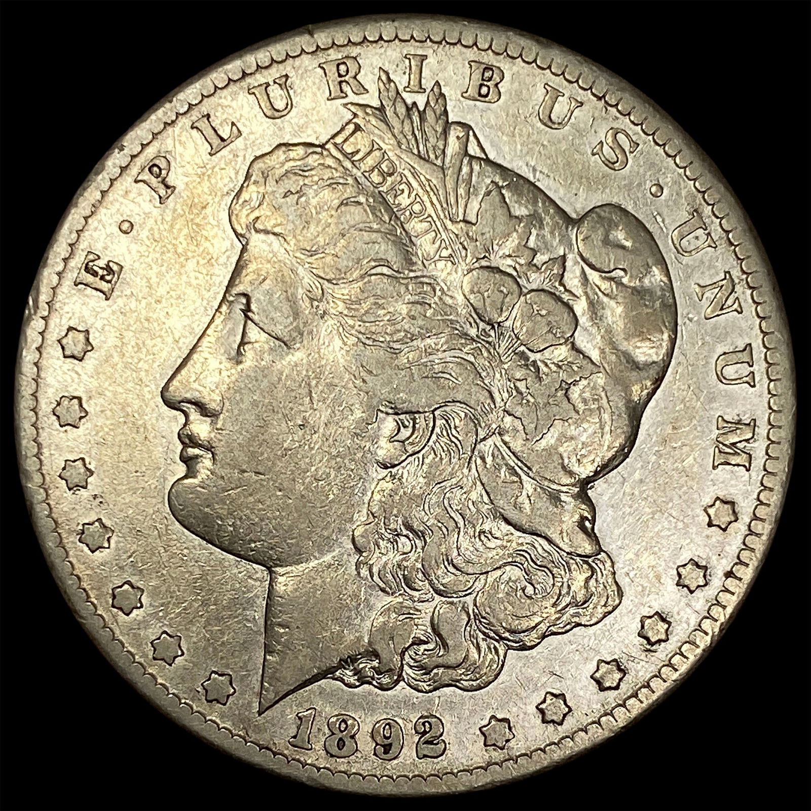 1892-CC Silver Morgan Dollar LIGHTLY CIRCULATED: 1892-CC Silver Morgan Dollar LIGHTLY CIRCULATED