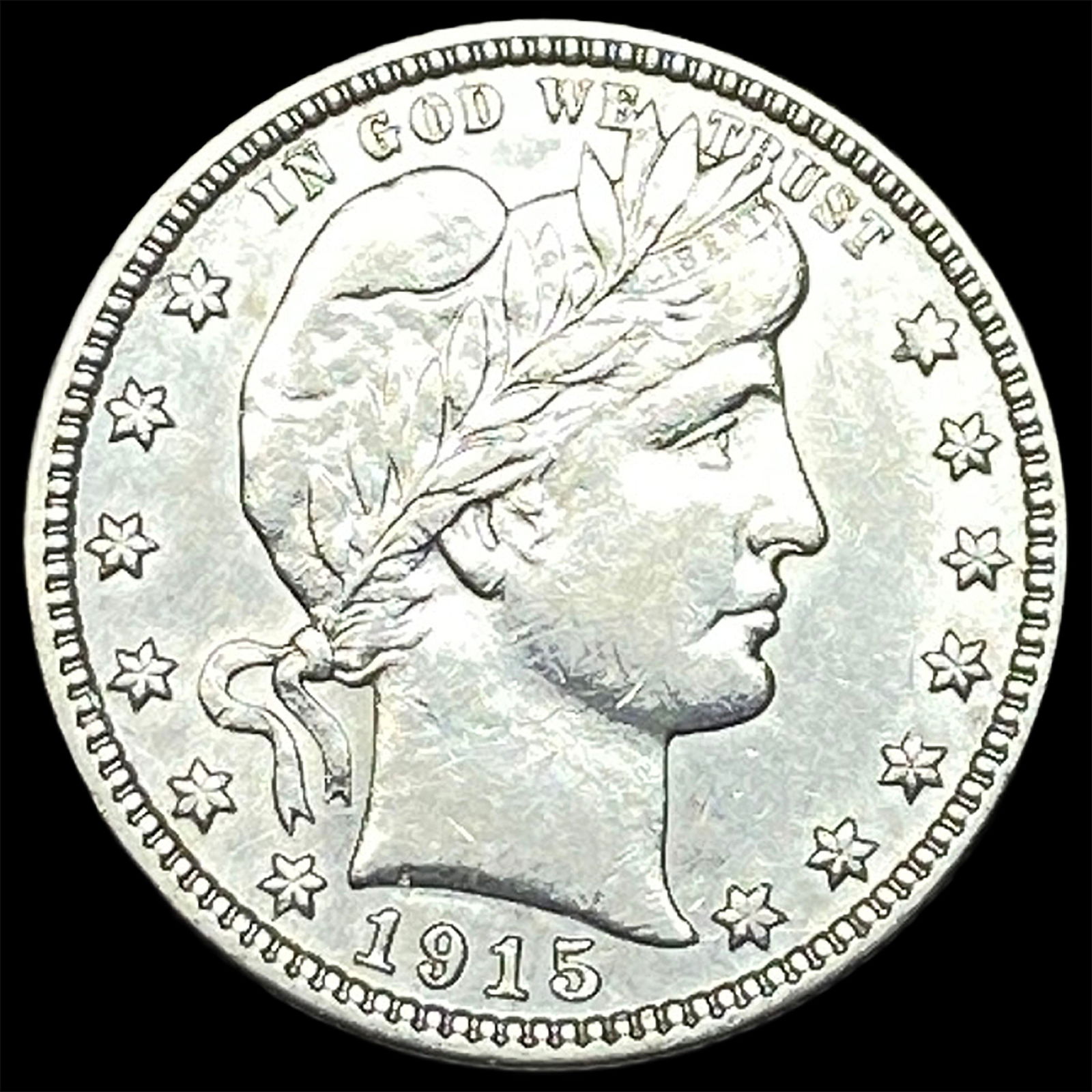 1915 Barber Silver Quarter CLOSELY UNCIRCULATED: 1915 Barber Silver Quarter CLOSELY UNCIRCULATED