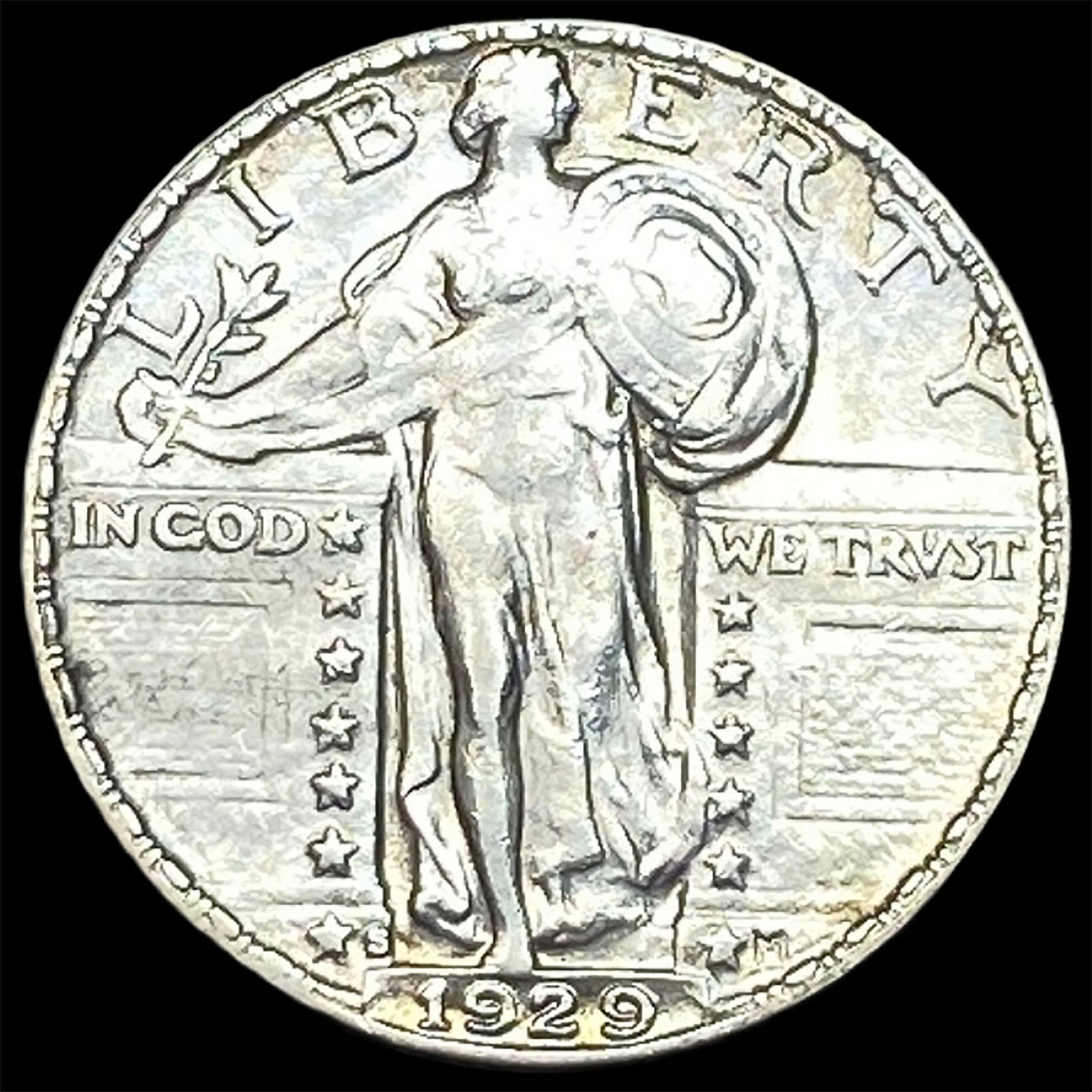 1929-S Silver Standing Liberty Quarter CLOSELY UNCIRCULATED: 1929-S Silver Standing Liberty Quarter CLOSELY UNCIRCULATED