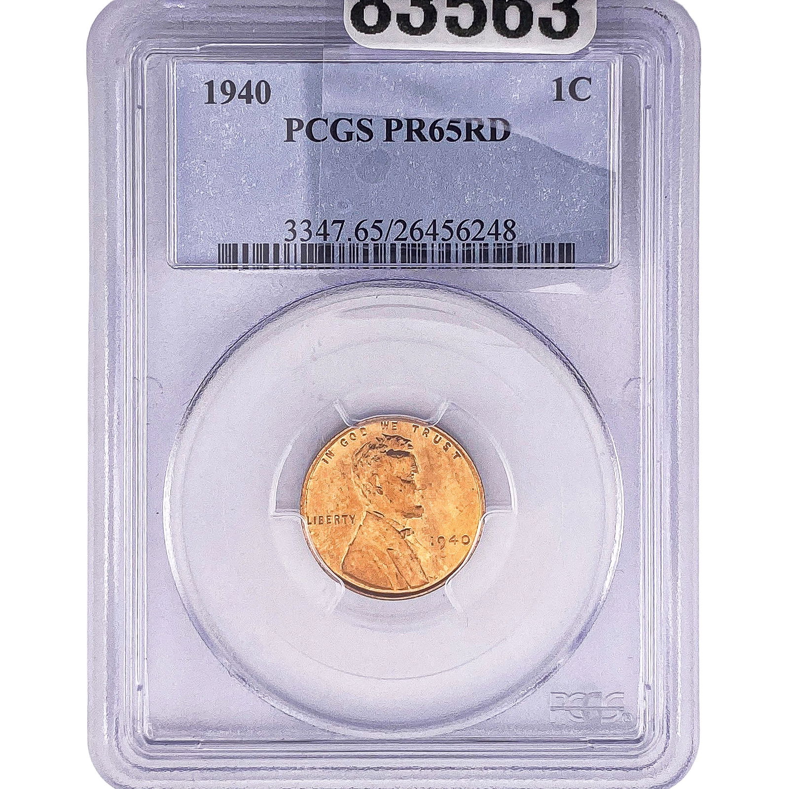 1940 Wheat Cent PCGS PR65 RD (1 of 2)