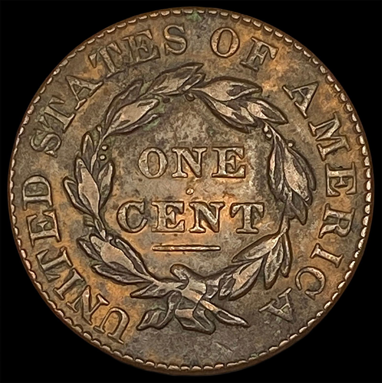 1828 Copper Large Cent CLOSELY UNCIRCULATED - 2