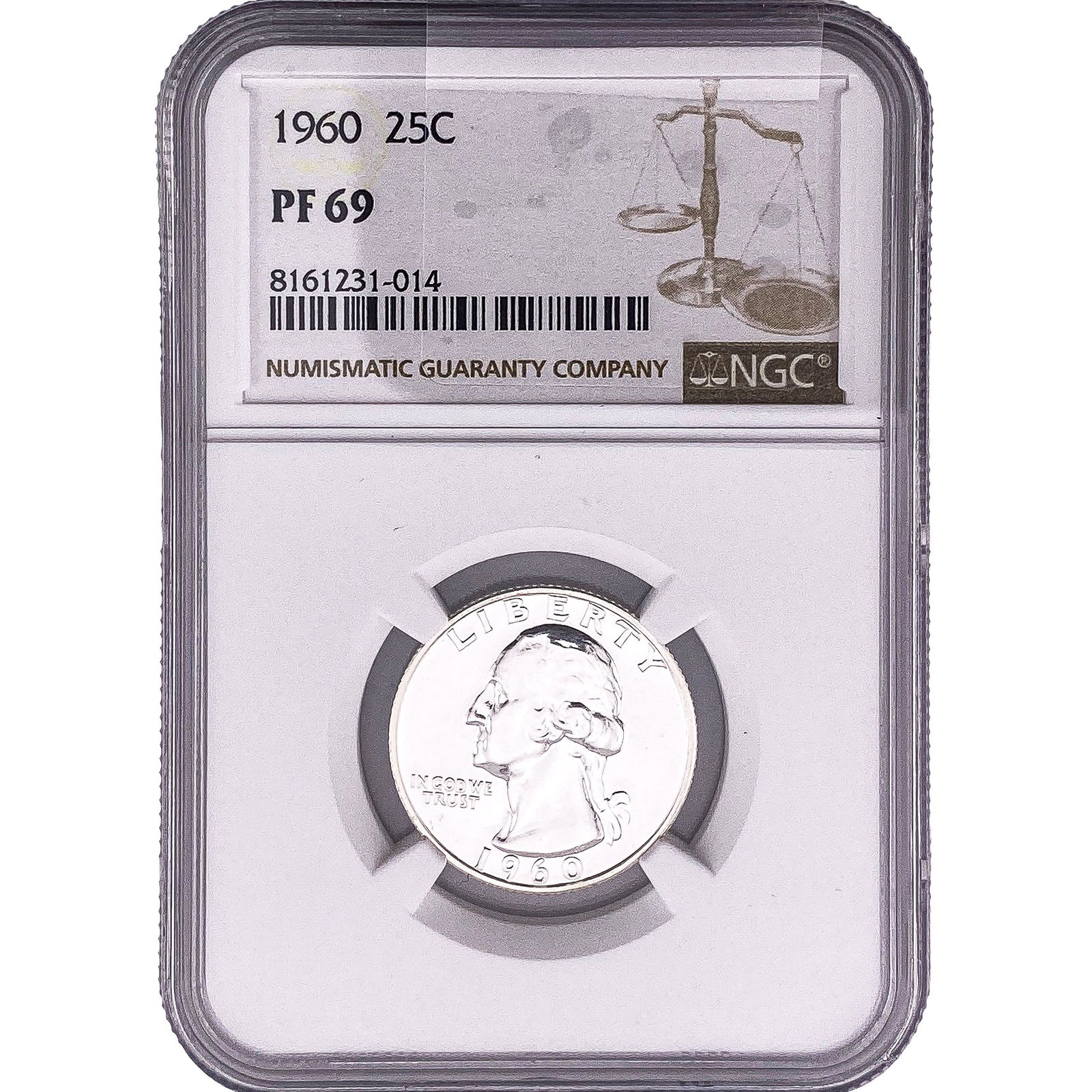 1960 Washington Silver Quarter NGC PF69 (1 of 2)