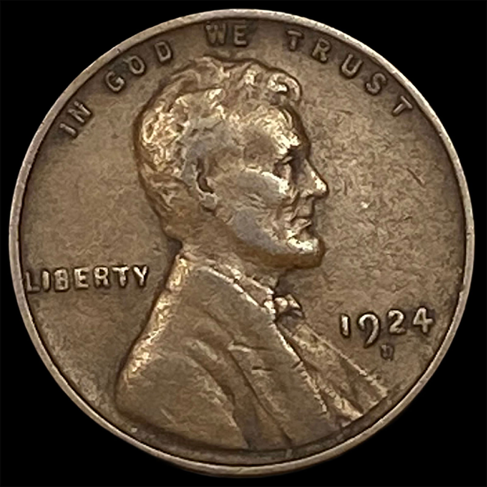 1924-D Lincoln Wheat Cent NEARLY UNCIRCULATED: 1924-D Lincoln Wheat Cent NEARLY UNCIRCULATED