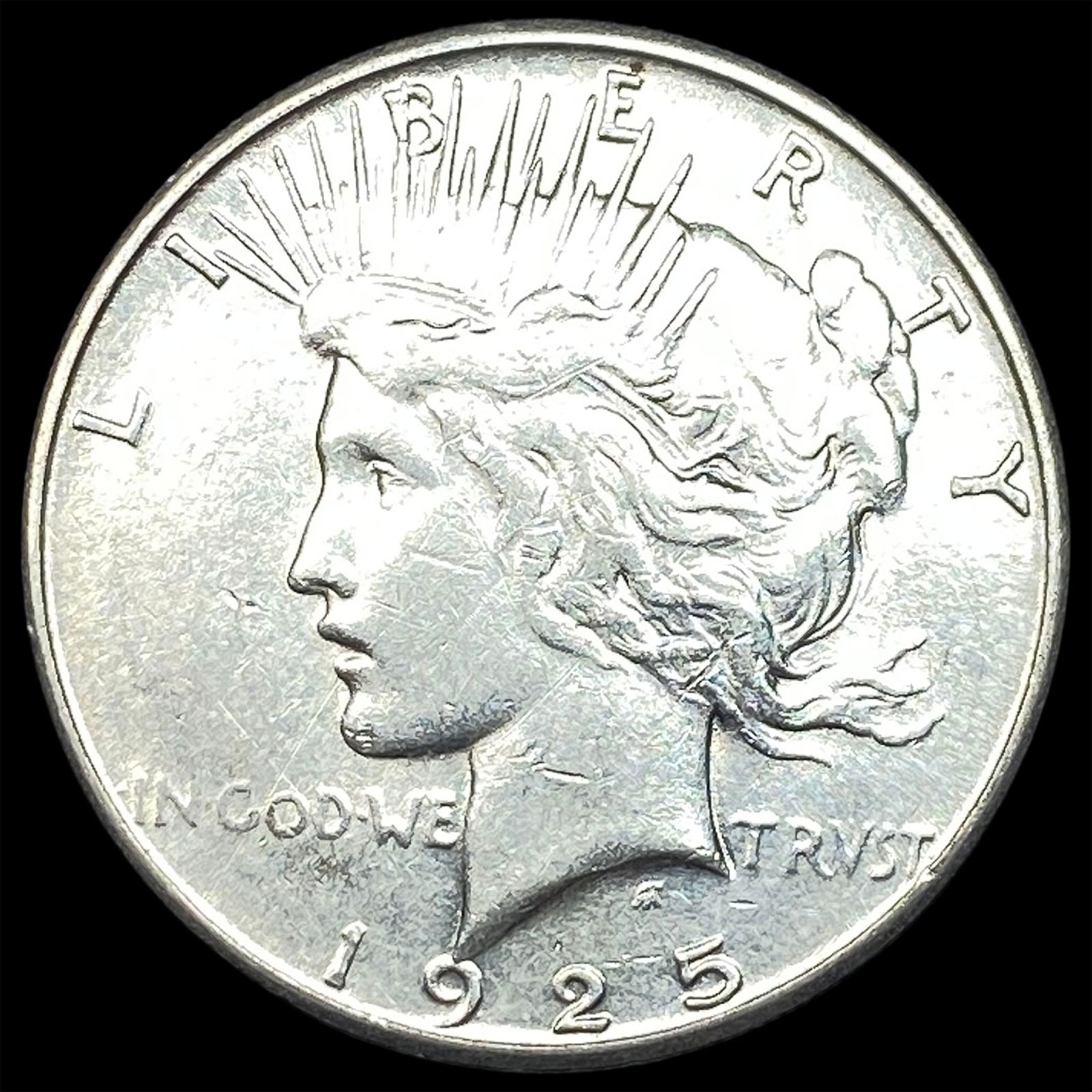 1925-S Silver Peace Dollar CLOSELY UNCIRCULATED (1 of 2)