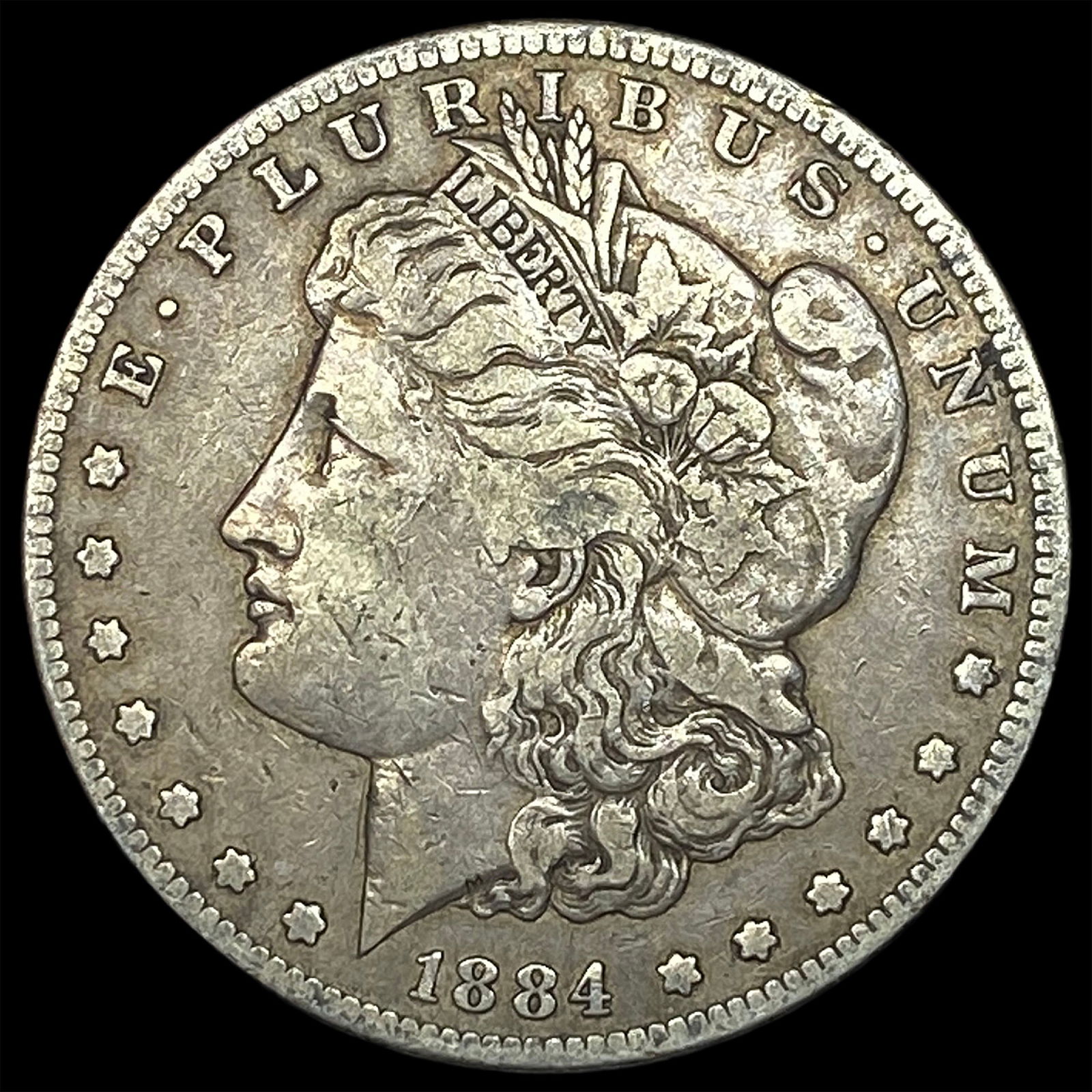 1884-S Silver Morgan Dollar NEARLY UNCIRCULATED: 1884-S Silver Morgan Dollar NEARLY UNCIRCULATED