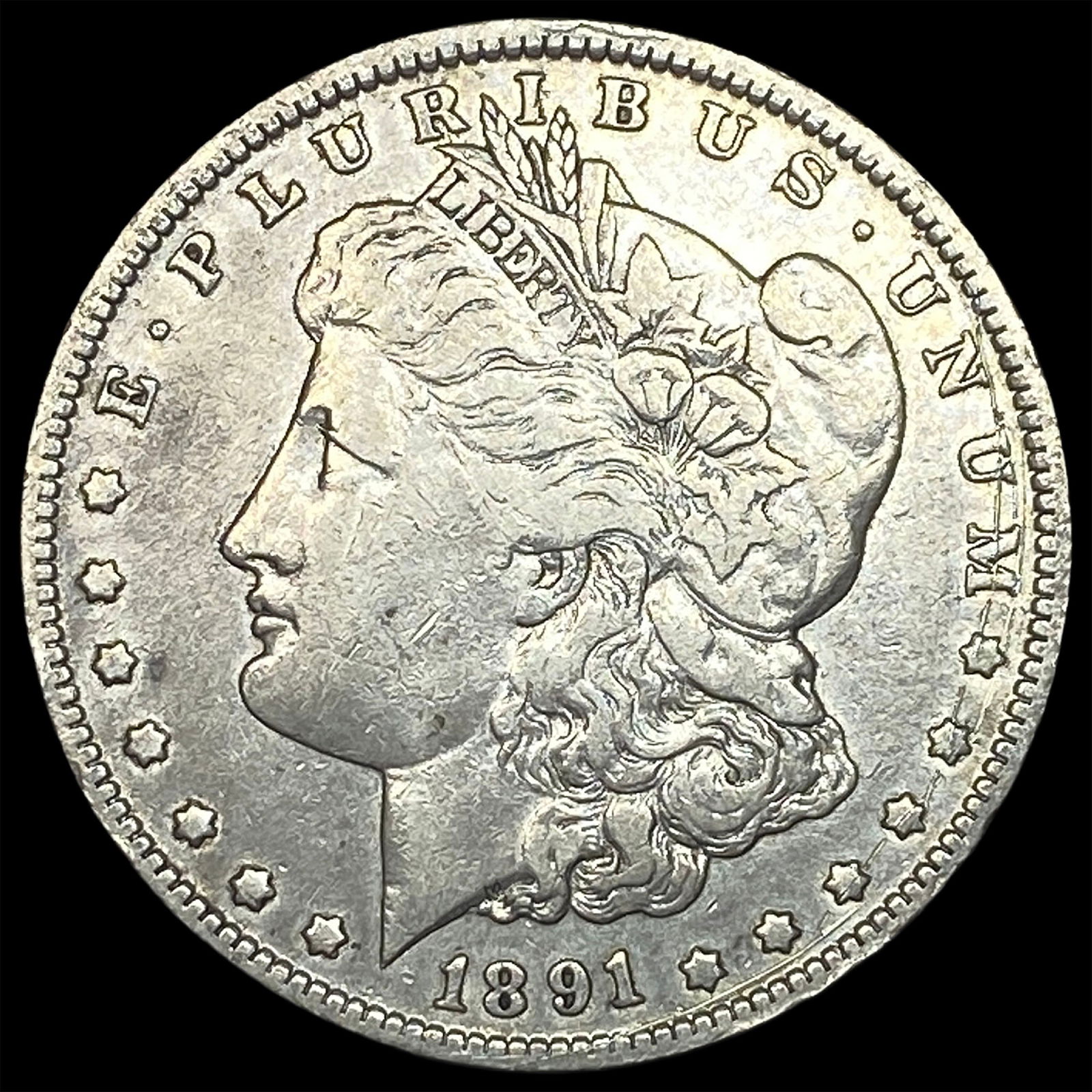 1891-O Silver Morgan Dollar ABOUT UNCIRCULATED: 1891-O Silver Morgan Dollar ABOUT UNCIRCULATED