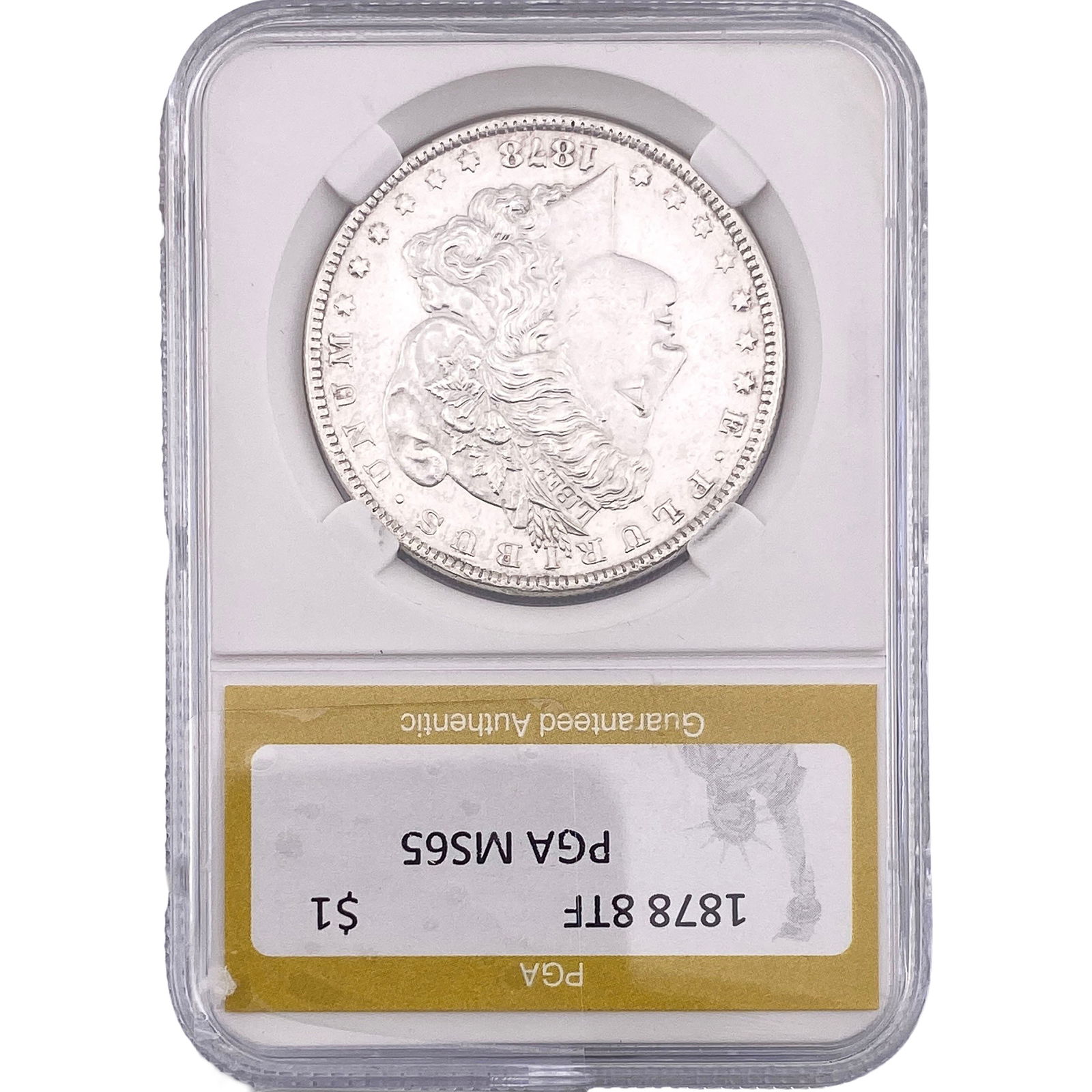 1878 8TF Morgan Silver Dollar PGA MS65 (1 of 2)