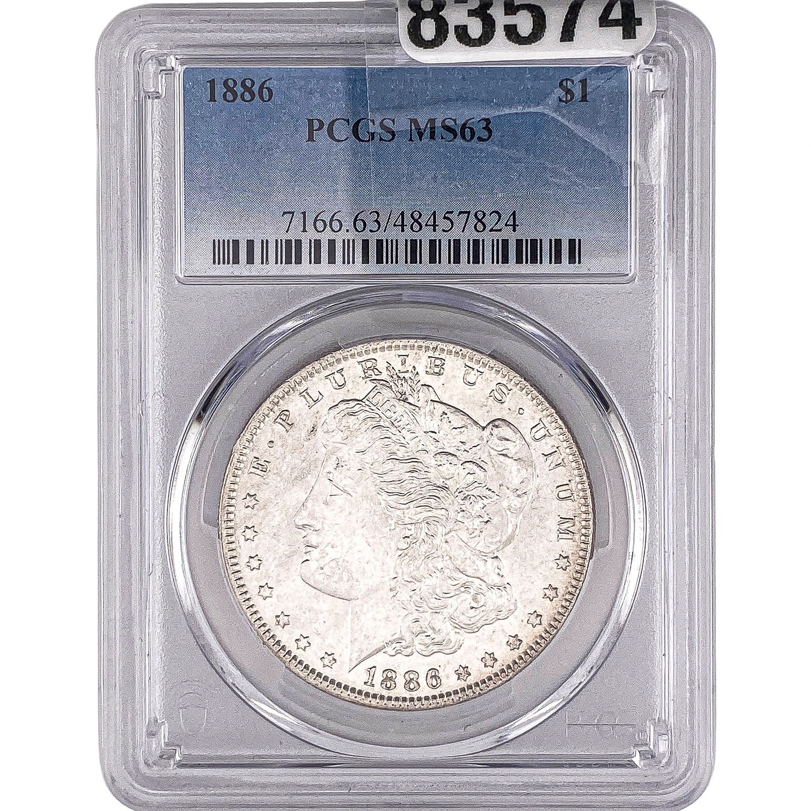 1886 Morgan Silver Dollar PCGS MS63 (1 of 2)