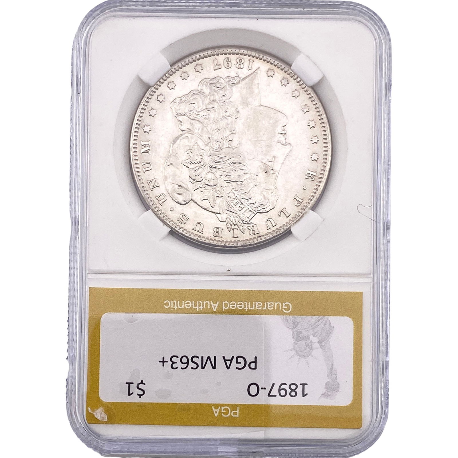 1897-O Morgan Silver Dollar PGA MS63+ (1 of 2)