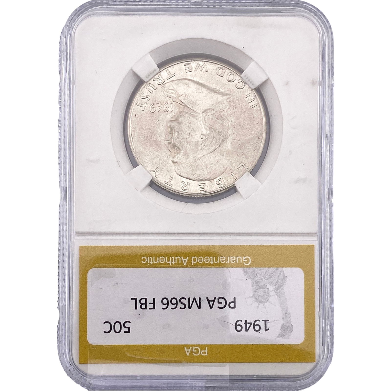 1949 Franklin Half Dollar PGA MS66 FBL: 1949 Franklin Half Dollar PGA MS66 FBL