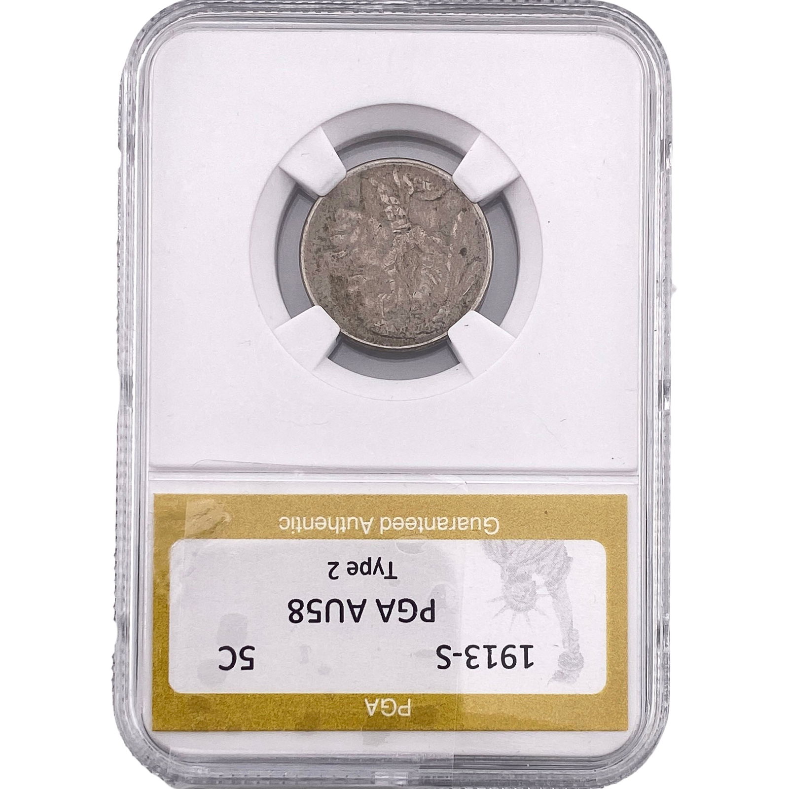 1913-S Barber Nickel PGA AU58 Type 2 (1 of 2)