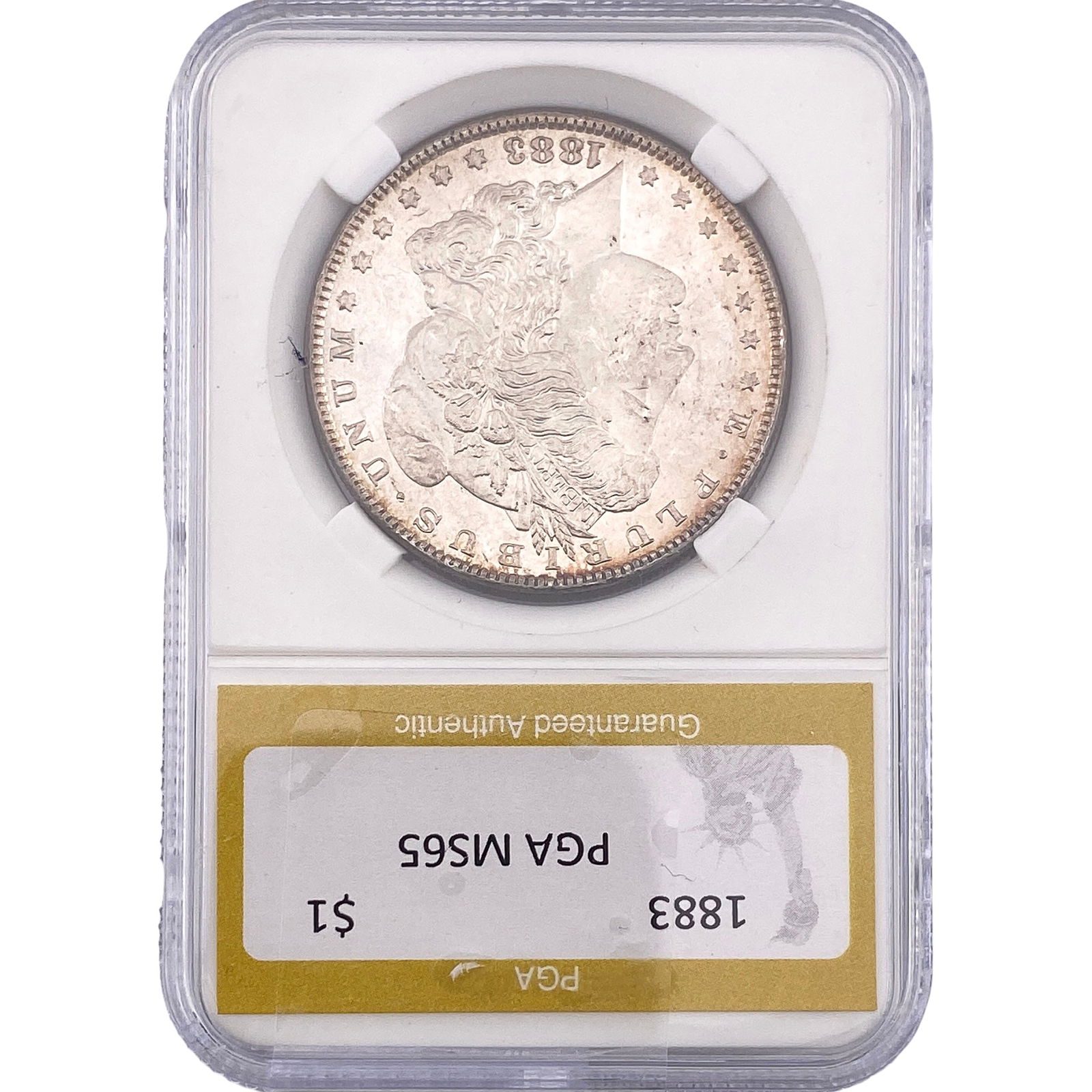 1883 Morgan Silver Dollar PGA MS65: 1883 Morgan Silver Dollar PGA MS65