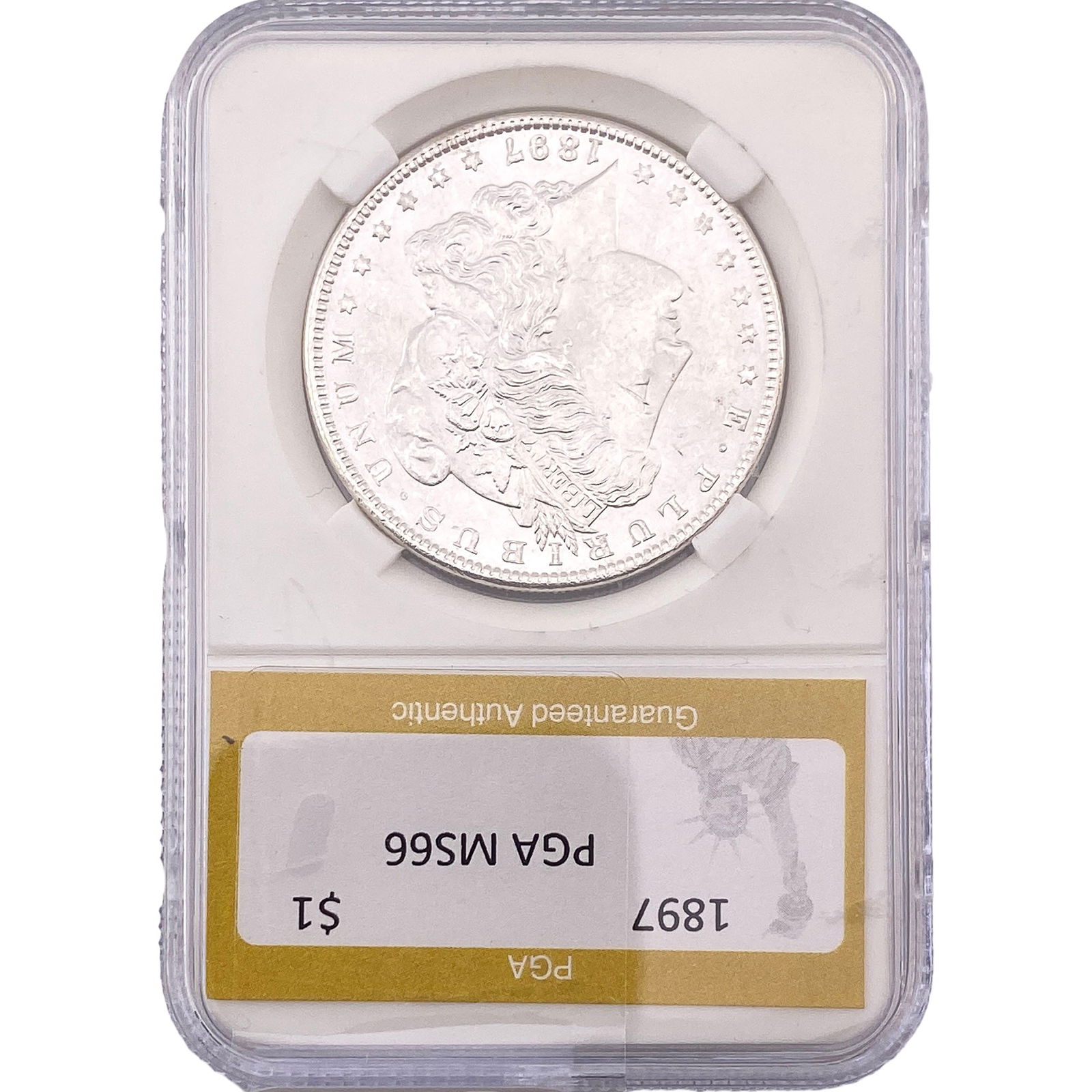 1897 Morgan Silver Dollar PGA MS66: 1897 Morgan Silver Dollar PGA MS66