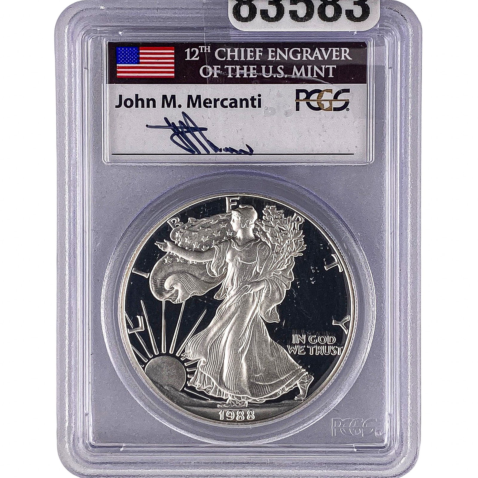 1988-S Silver Eagle PCGS PR69 DCAM (1 of 2)