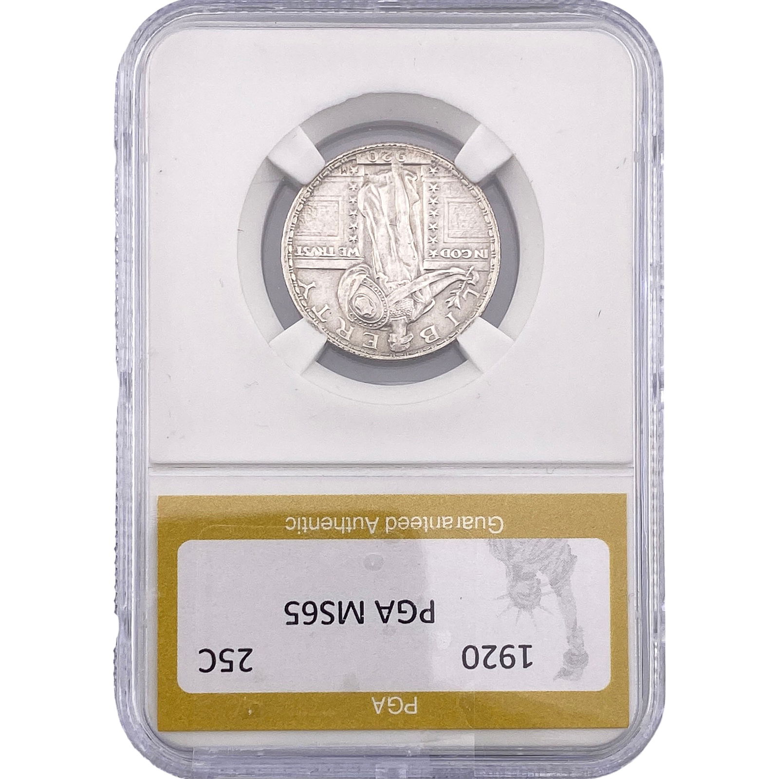 1920 Standing Liberty Quarter PGA MS65: 1920 Standing Liberty Quarter PGA MS65