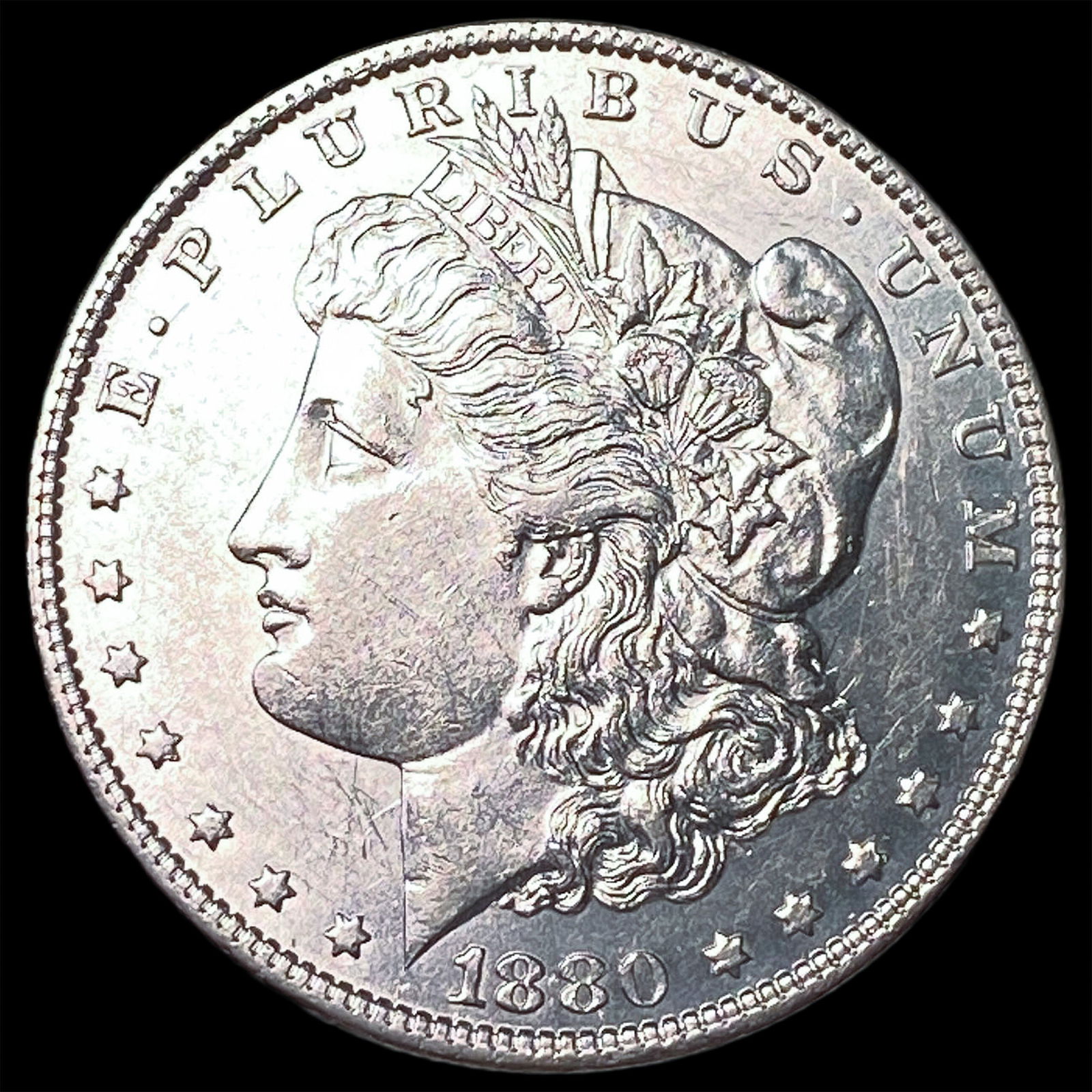 1880-S Silver Morgan Dollar CLOSELY UNCIRCULATED: 1880-S Silver Morgan Dollar CLOSELY UNCIRCULATED