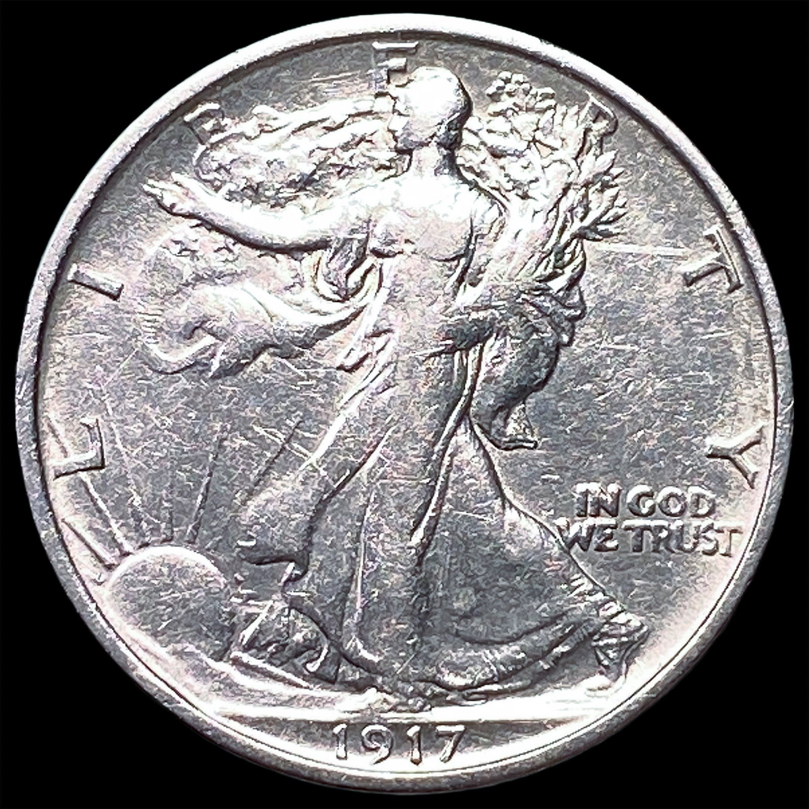 1917 Walking Liberty Half Dollar NEARLY UNCIRCULATED (1 of 2)