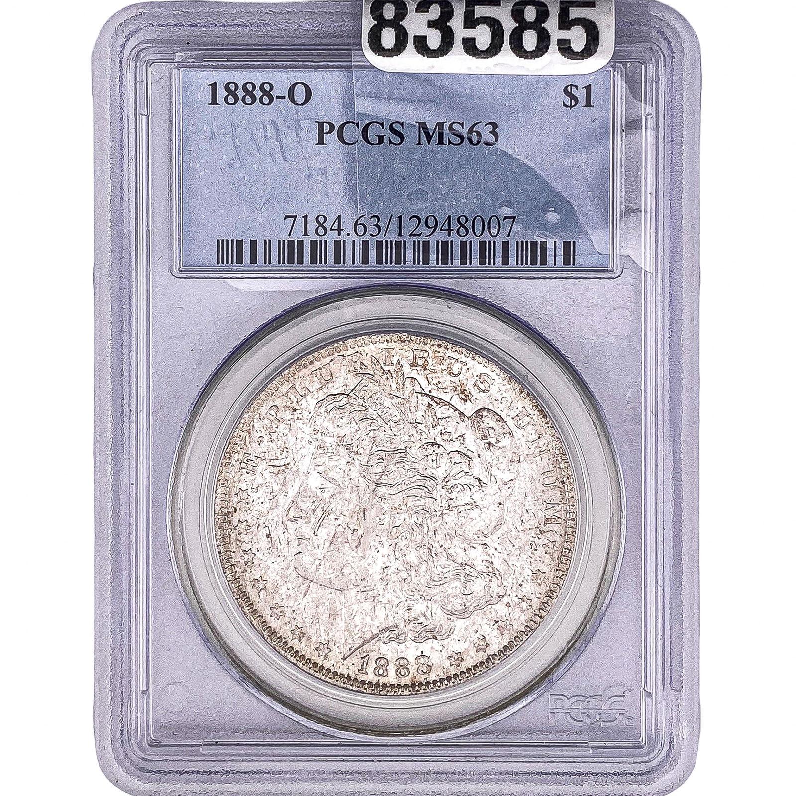 1888-O Morgan Silver Dollar PCGS MS63: 1888-O Morgan Silver Dollar PCGS MS63