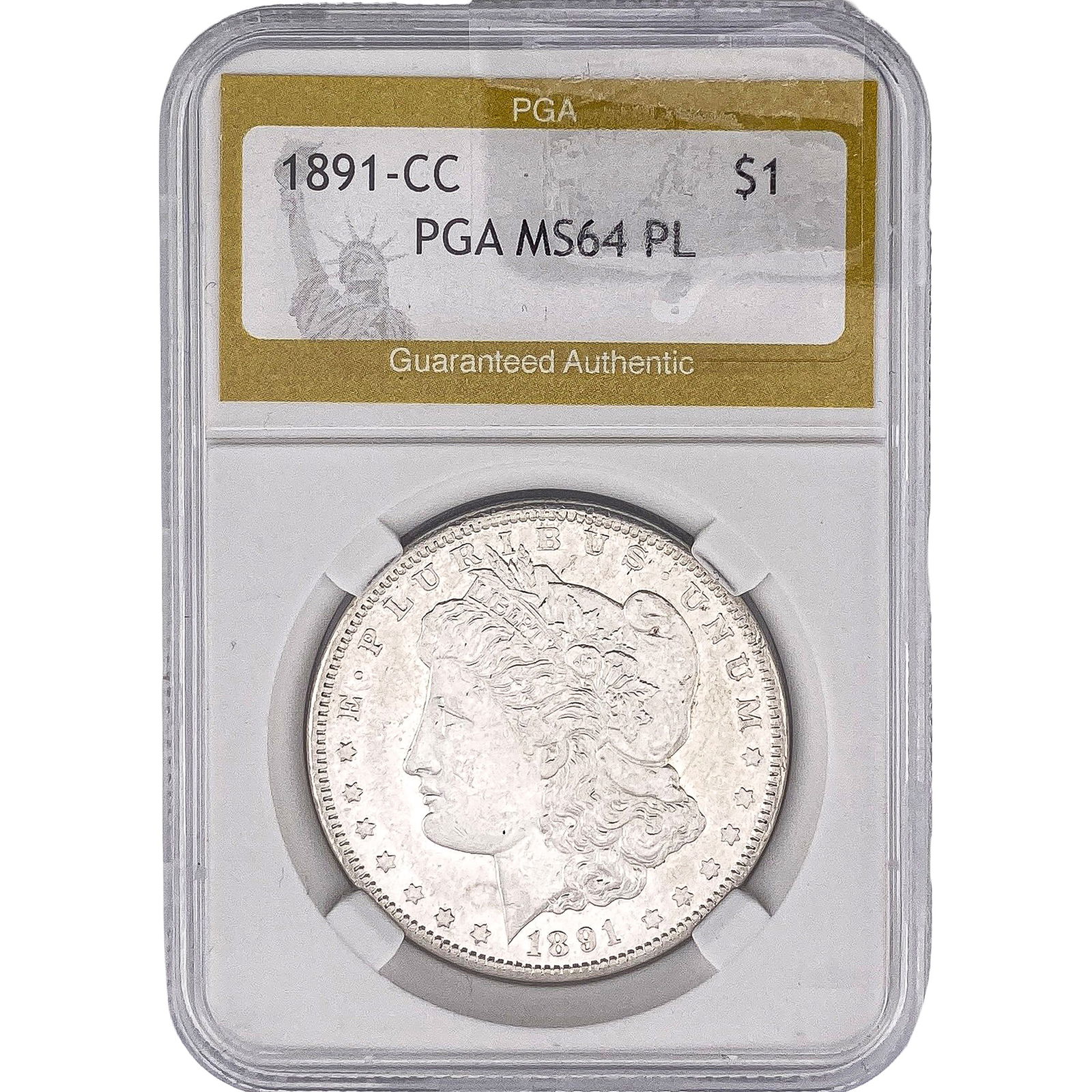1891-CC Morgan Silver Dollar PGA MS64 PL (1 of 2)
