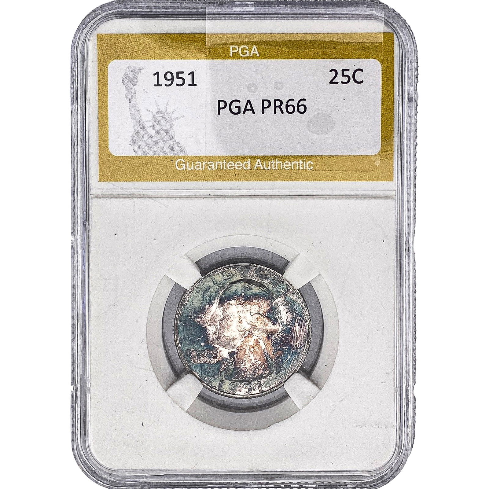 1951 Washington Silver Quarter PGA PR66: 1951 Washington Silver Quarter PGA PR66