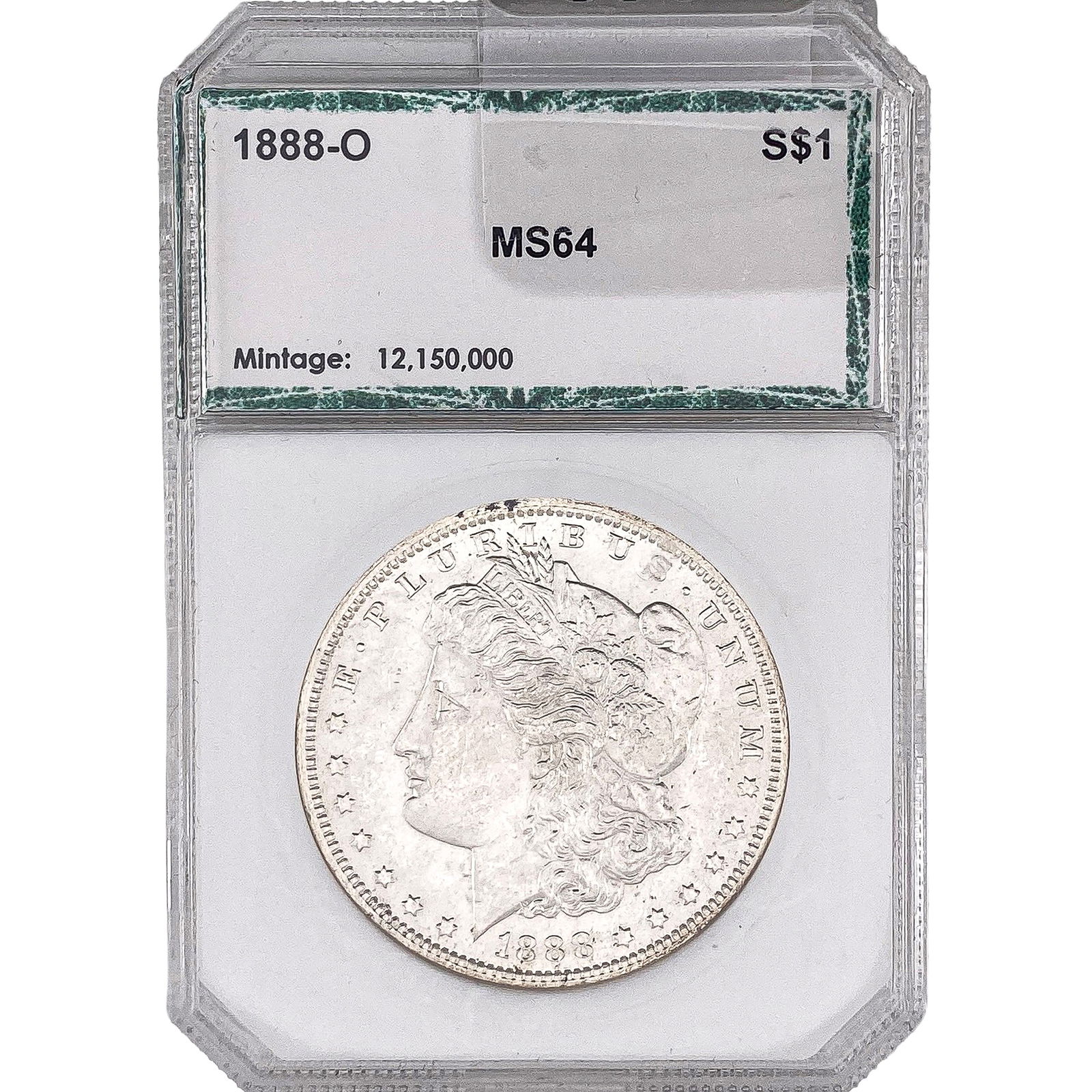 1888-O Morgan Silver Dollar PCI MS64: 1888-O Morgan Silver Dollar PCI MS64