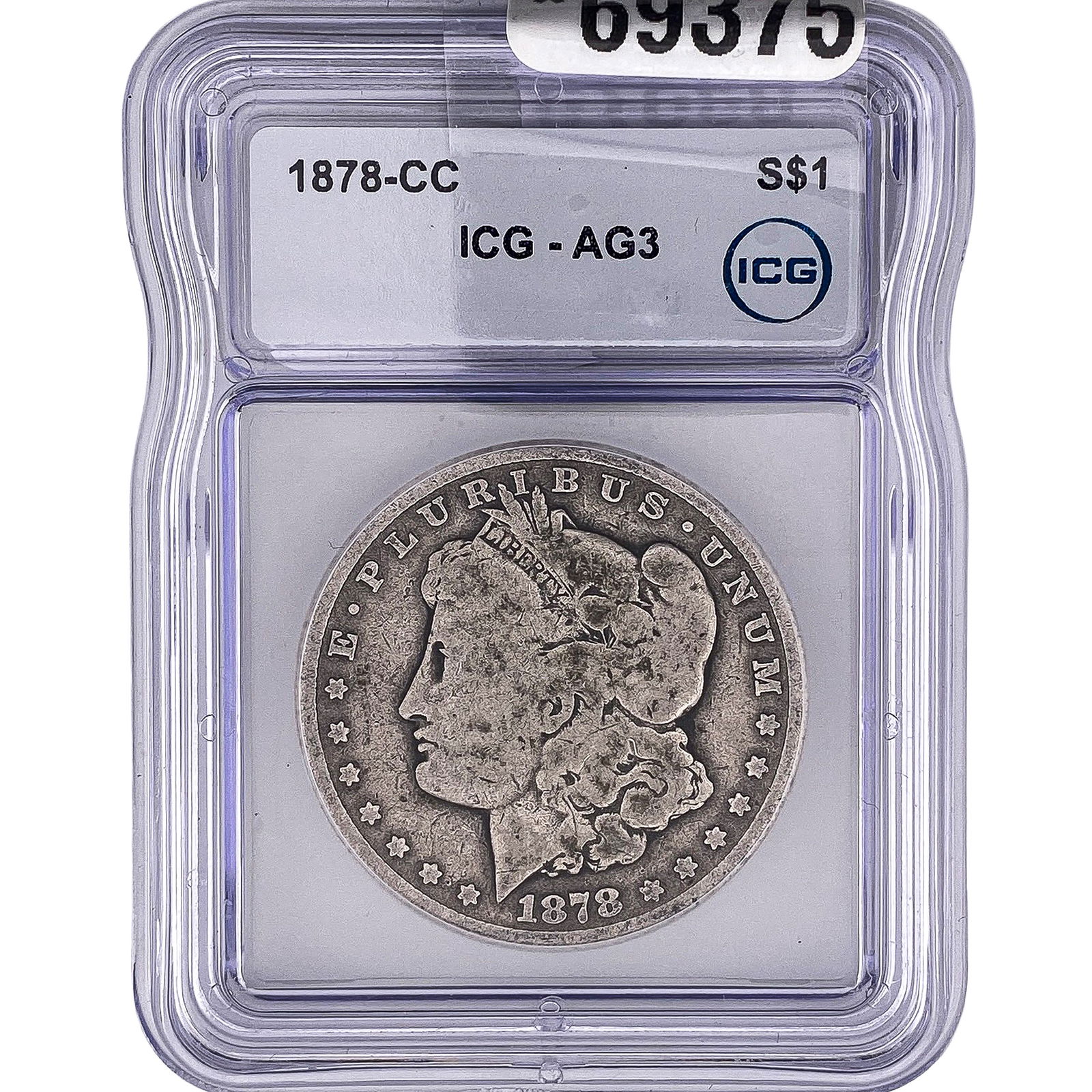1878-CC Morgan Silver Dollar ICG AG3 (1 of 2)