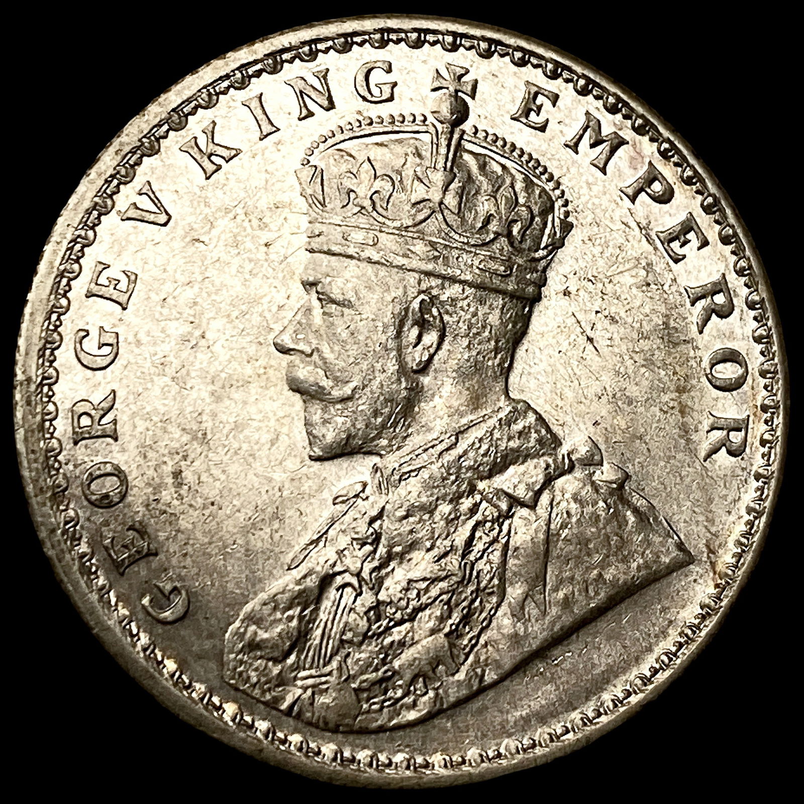 1913 India-British Silver Rupee UNCIRCULATED: 1913 India-British Silver Rupee UNCIRCULATED