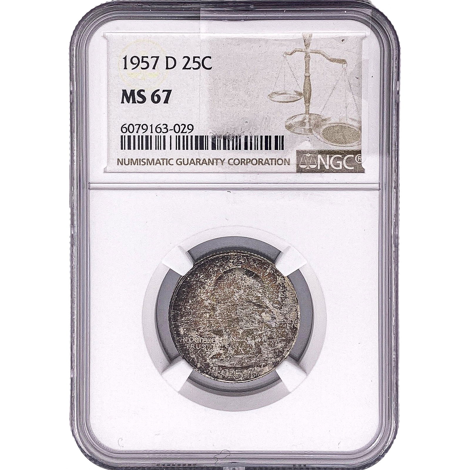 1957 Washington Silver Quarter NGC MS67 (1 of 2)