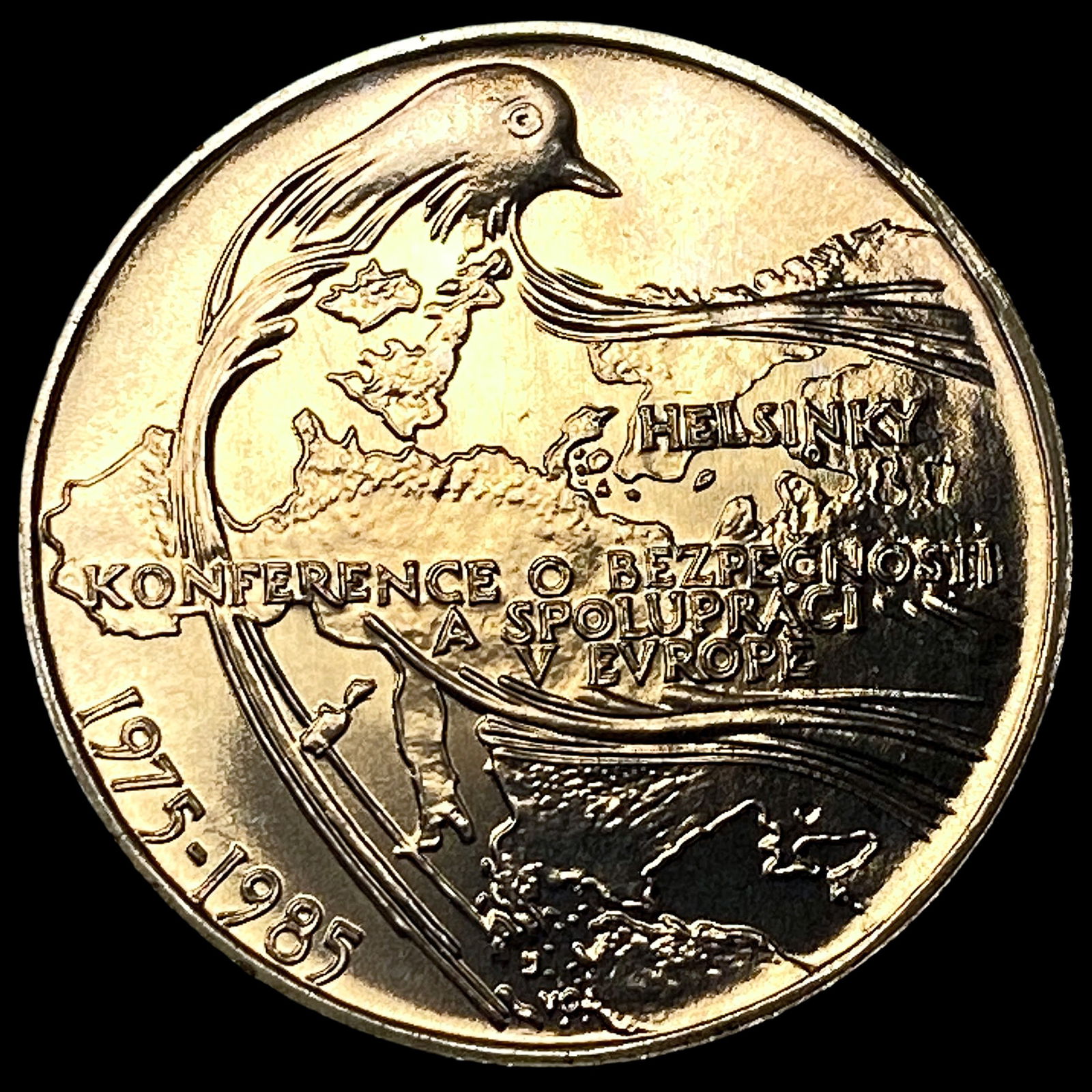 1985 Czechoslovakia Silver 100 Korun UNCIRCULATED: 1985 Czechoslovakia Silver 100 Korun UNCIRCULATED