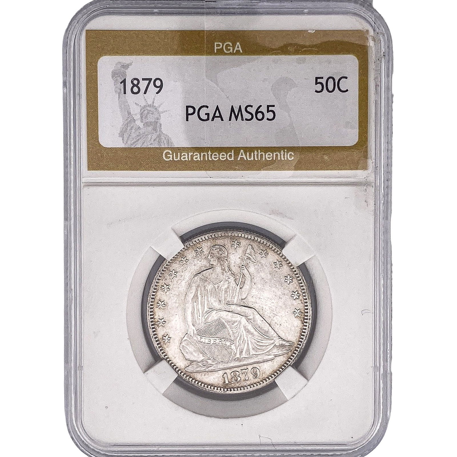 1879 Walking Liberty Half Dollar PGA MS65: 1879 Walking Liberty Half Dollar PGA MS65