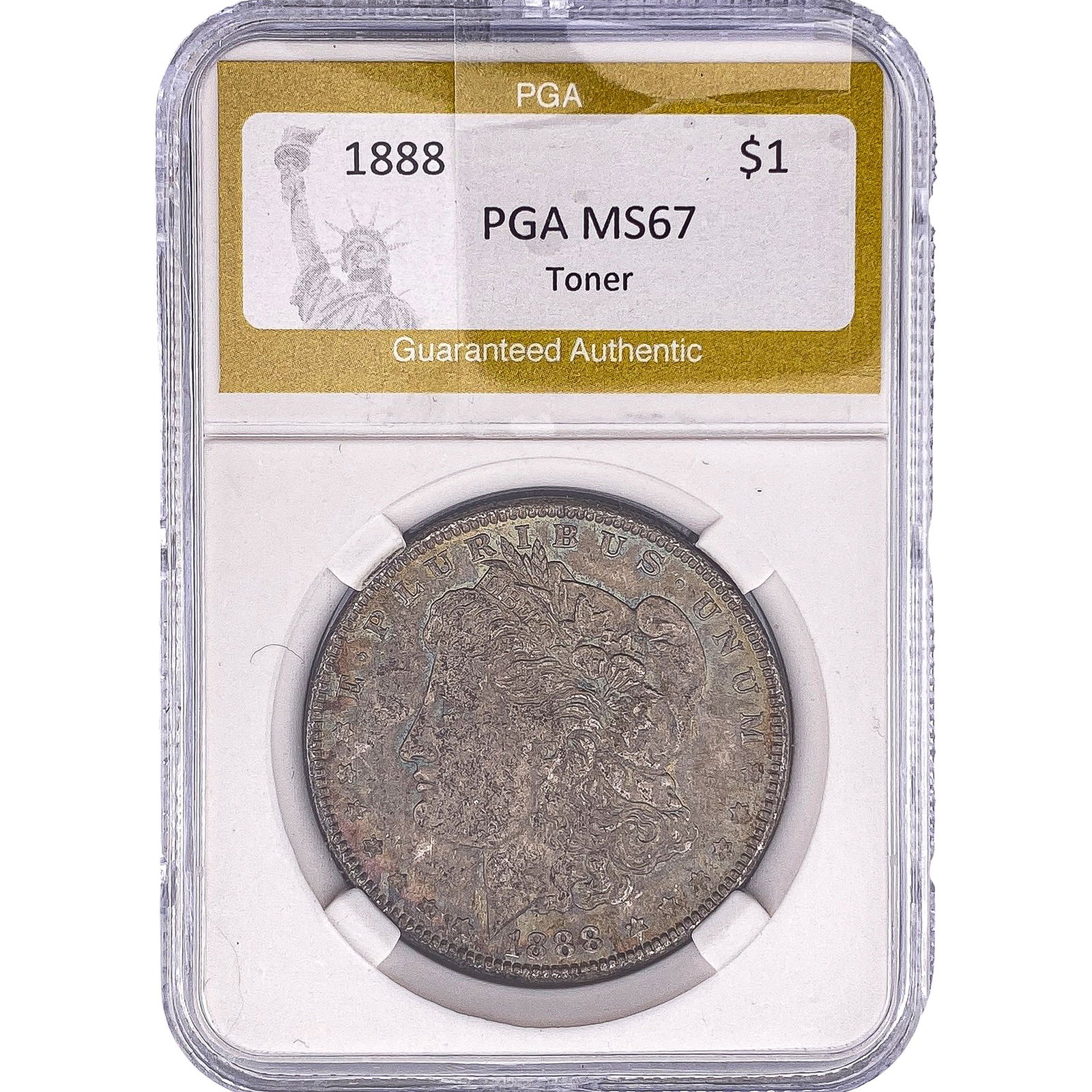 1888 Morgan Silver Dollar PGA MS67 Toner: 1888 Morgan Silver Dollar PGA MS67 Toner