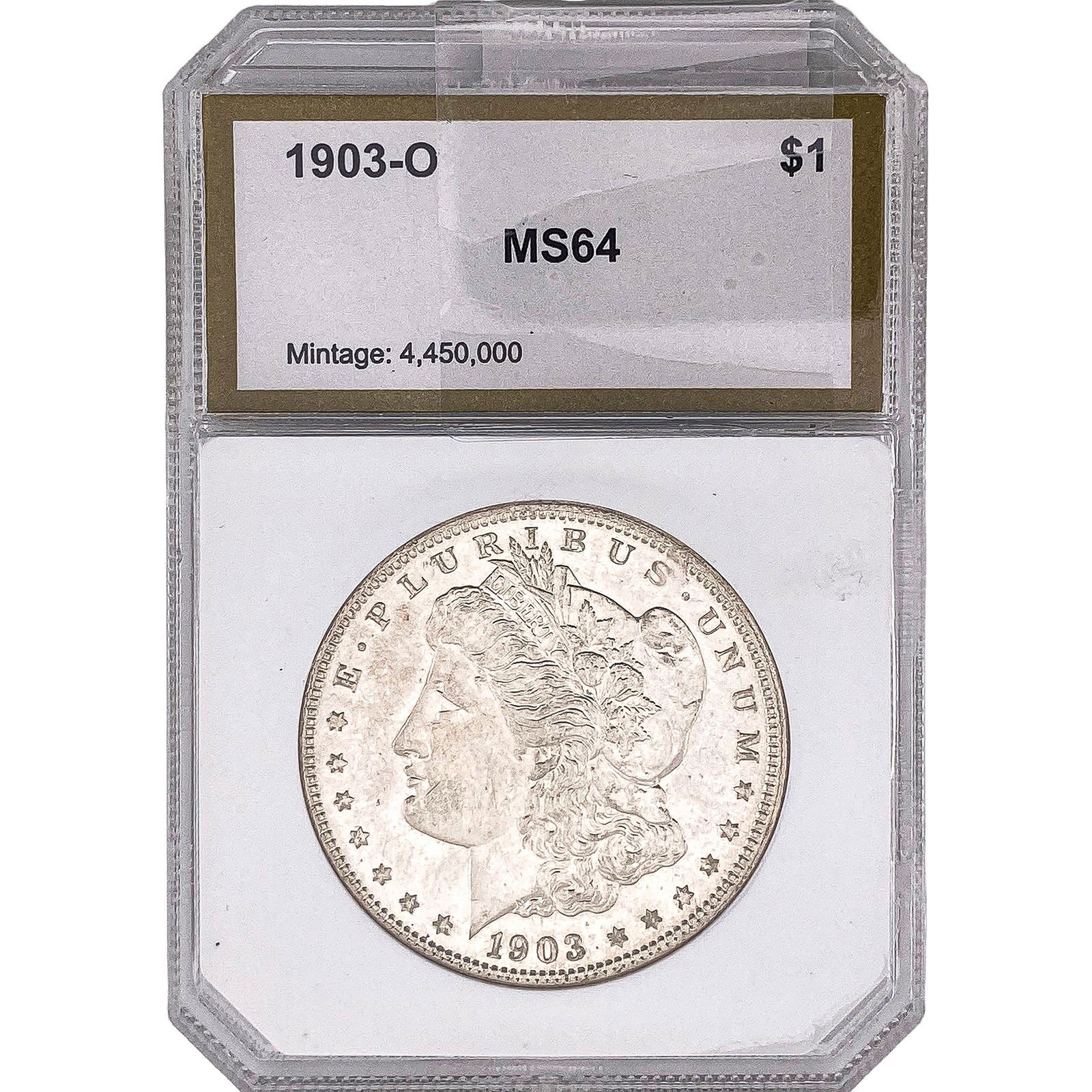 1903-O Morgan Silver Dollar PCI MS64: 1903-O Morgan Silver Dollar PCI MS64