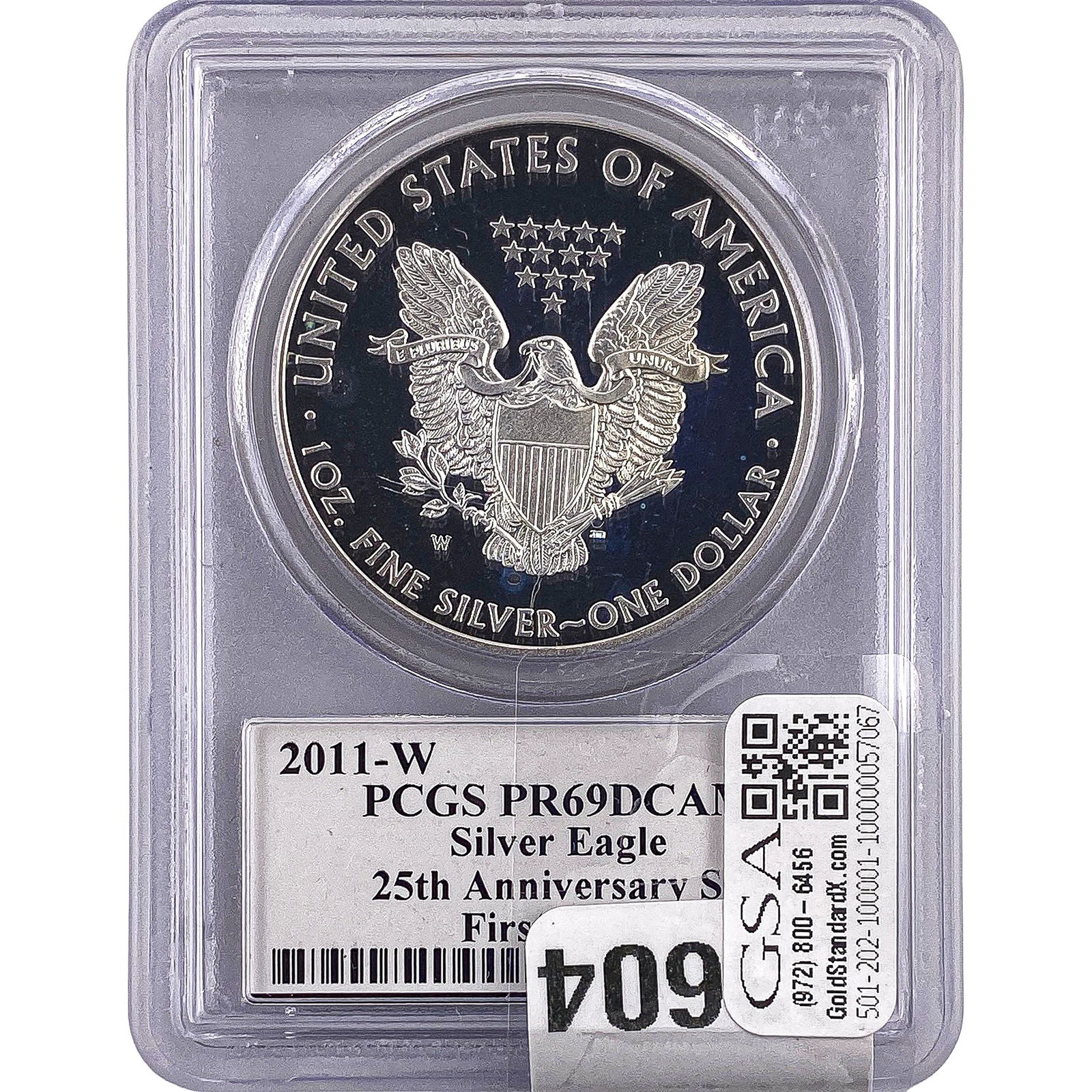 2011-W Silver Eagle PCGS PR69 DCAM - 2