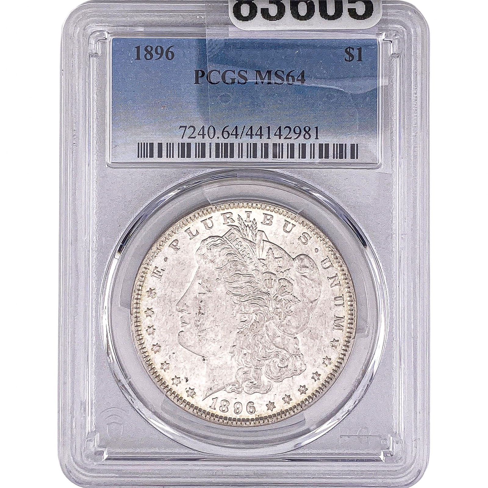 1896 Morgan Silver Dollar PCGS MS64 (1 of 2)