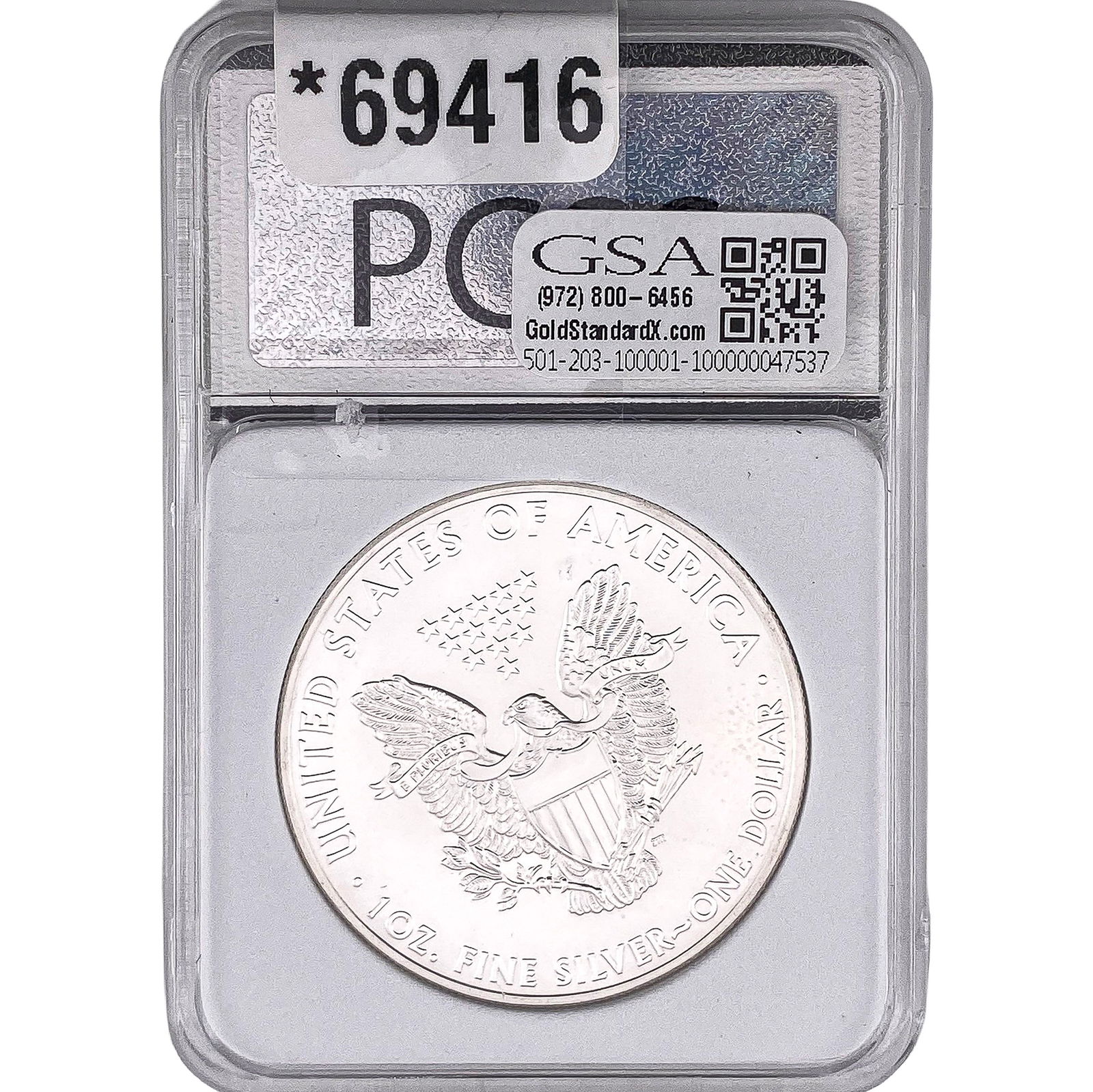 2012 Silver Eagle PCSS MS70 - 2