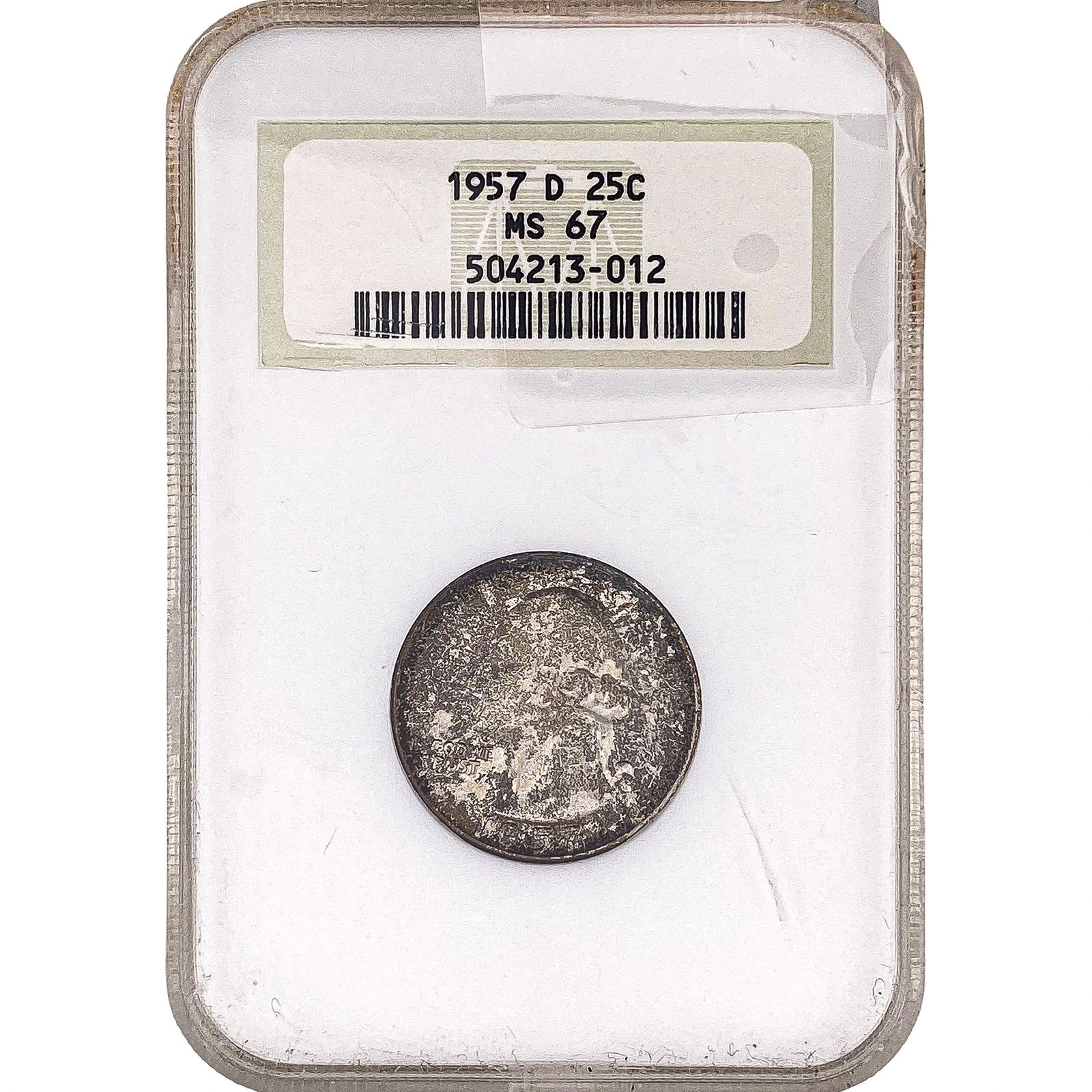 1957-D Washington Silver Quarter NGC MS67: 1957-D Washington Silver Quarter NGC MS67