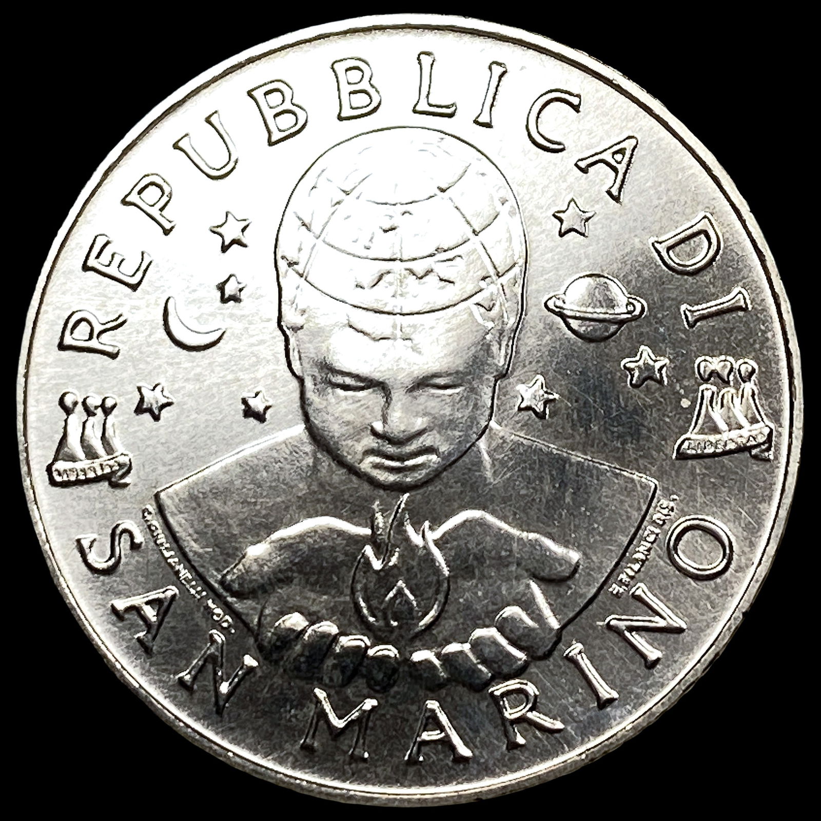 2000 San Marino Silver 5000 Lire UNCIRCULATED: 2000 San Marino Silver 5000 Lire UNCIRCULATED