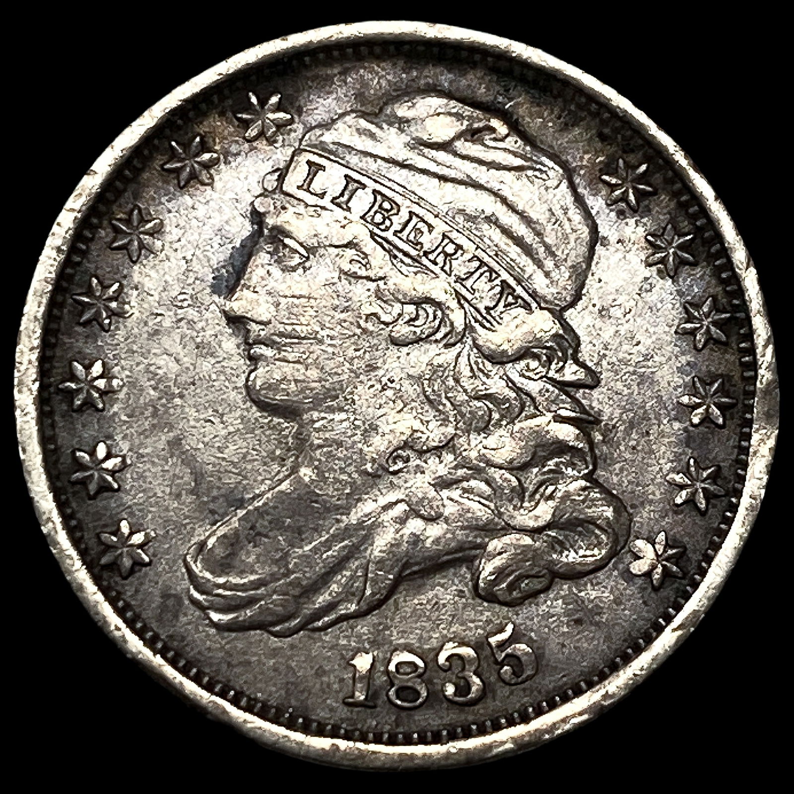 1835 Capped Bust Dime NEARLY UNCIRCULATED (1 of 2)